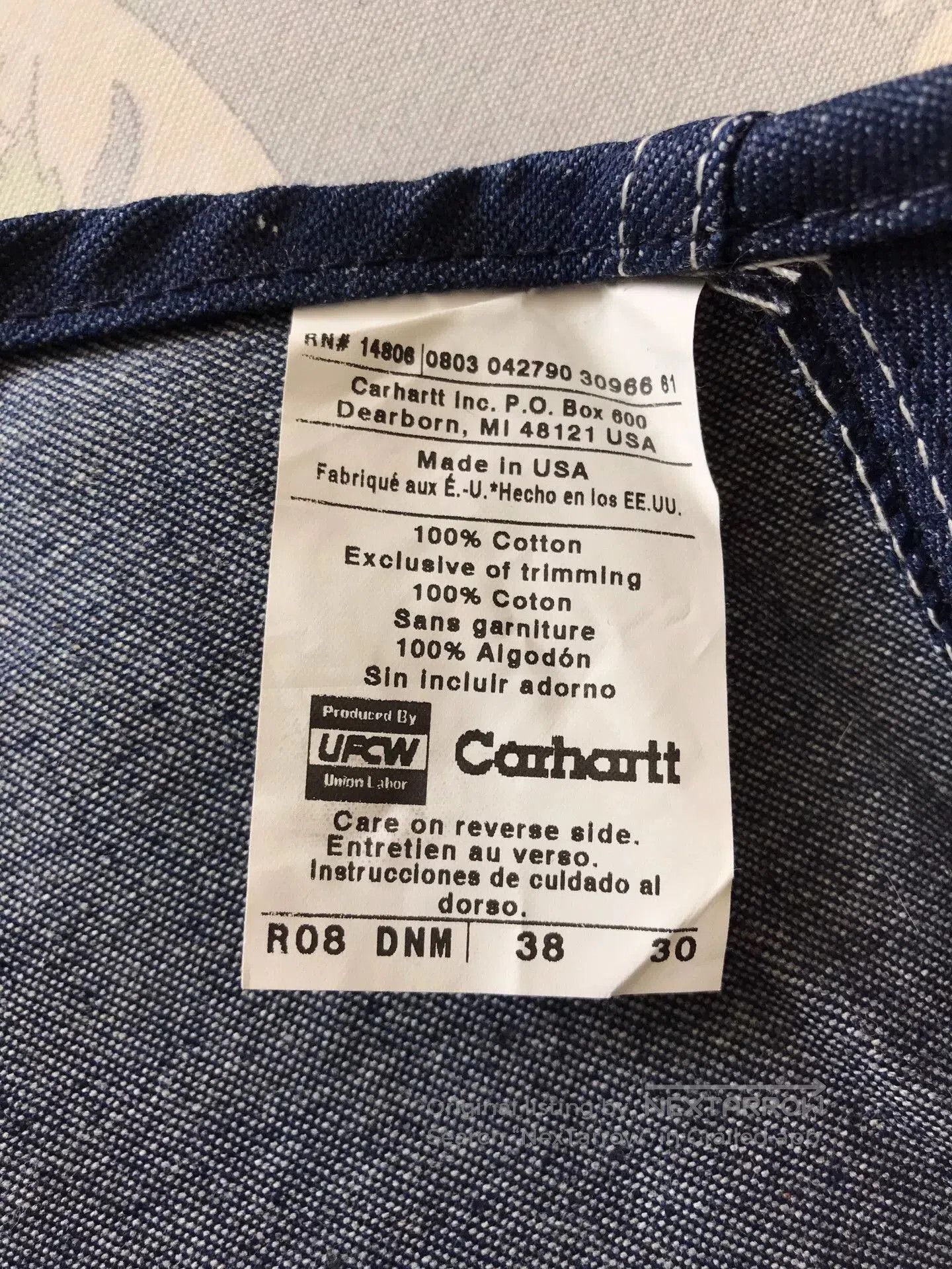 Carhartt Carhartt R08 Denim Overalls USA Made. Size US 38 / EU 54 - 9 Thumbnail
