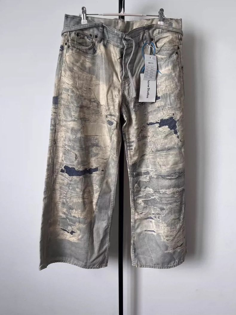 Acne Studios Acne Studios Heavy industry destruction optical illusion i Size US 38 / EU 54 - 2 Thumbnail