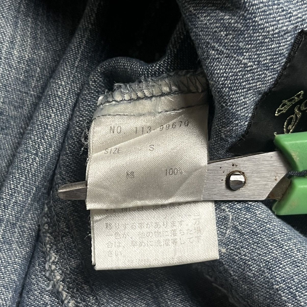 Japanese Brand Semantic Unique Pattern double zipper denim jacket Size US S / EU 44-46 / 1 - 13 Thumbnail
