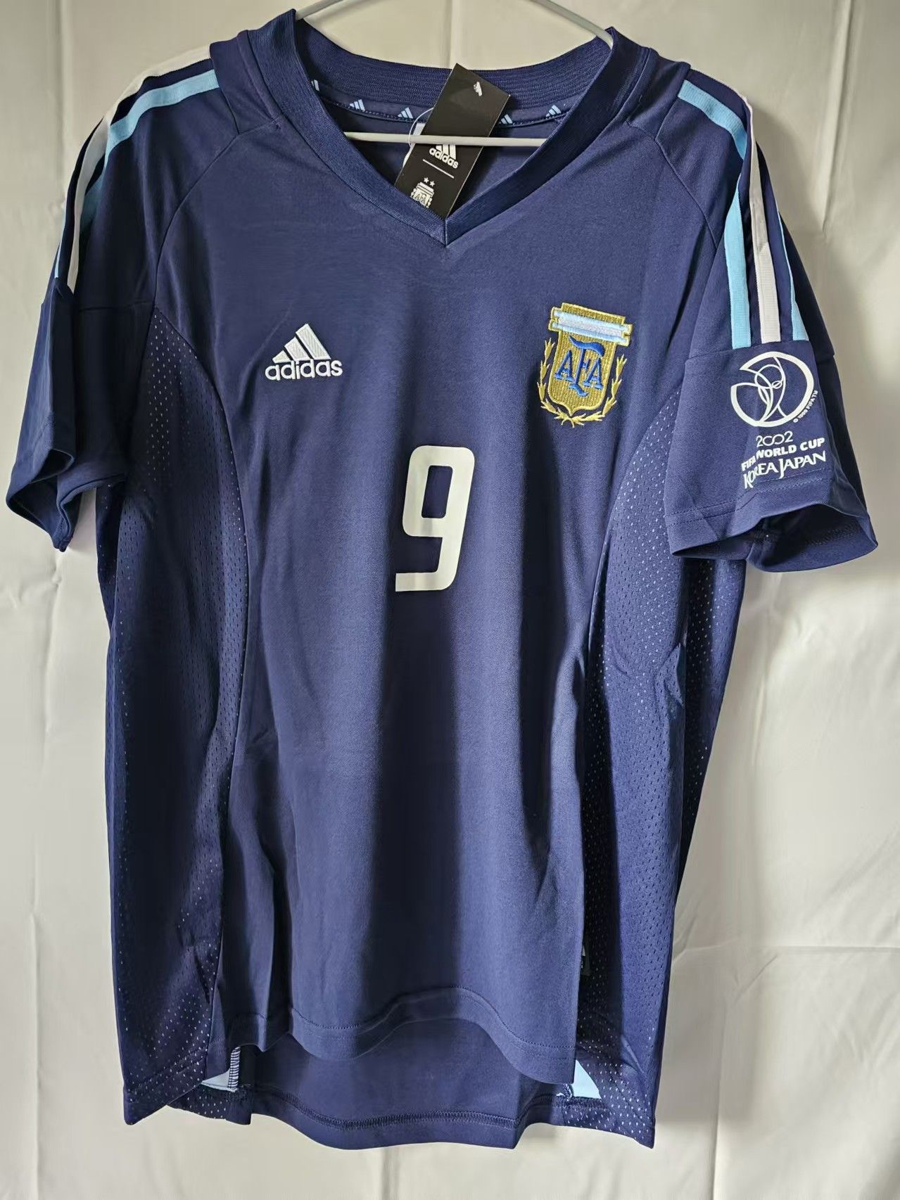 Other 2002 World Cup Argentina #9 Batistuta Jersey Away Size US XL / EU 56 / 4 - 2 Thumbnail