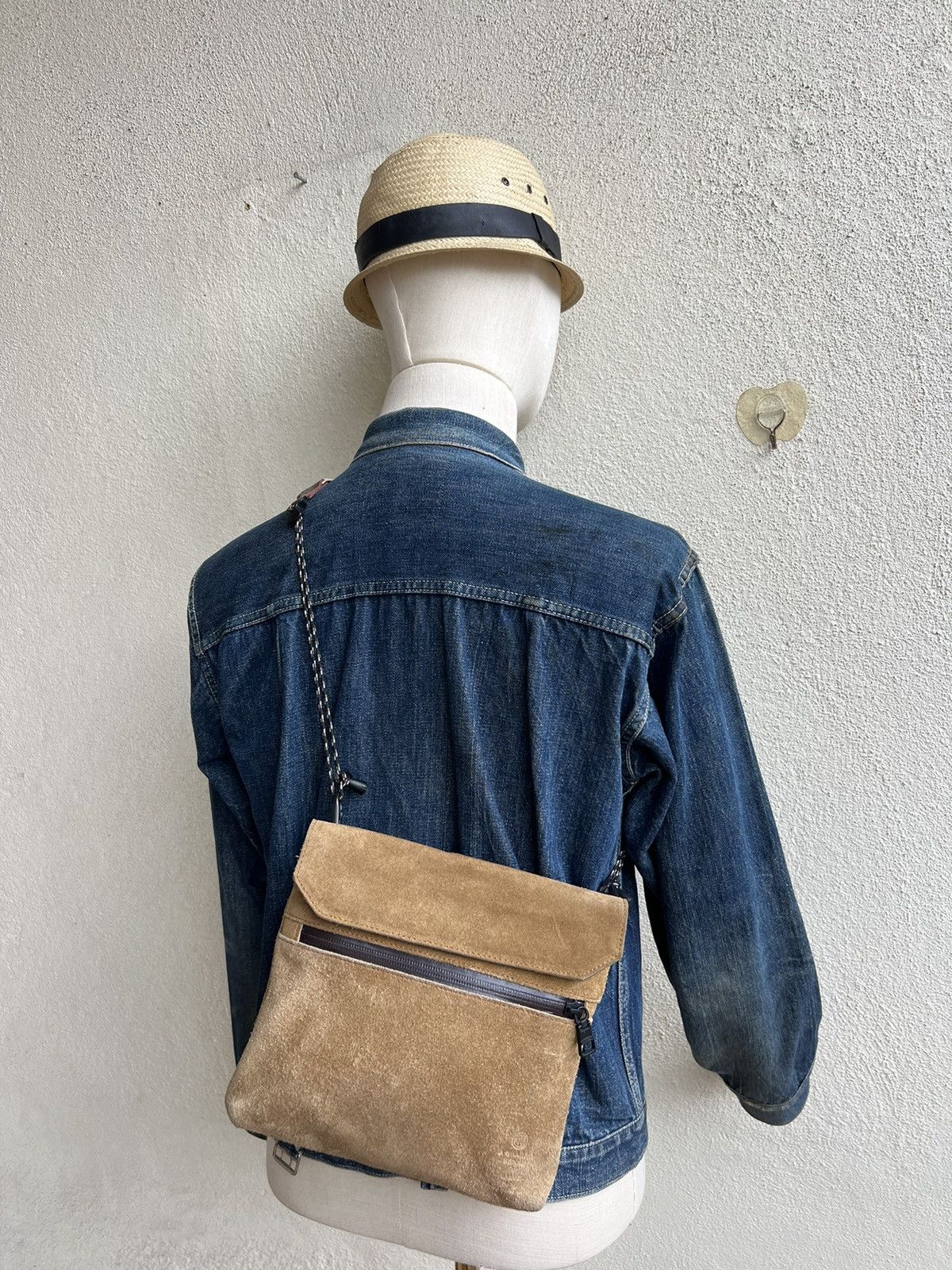 Leather AS2OV Japan Muddy Patina Suede Leather Bag Size ONE SIZE - 1 Thumbnail