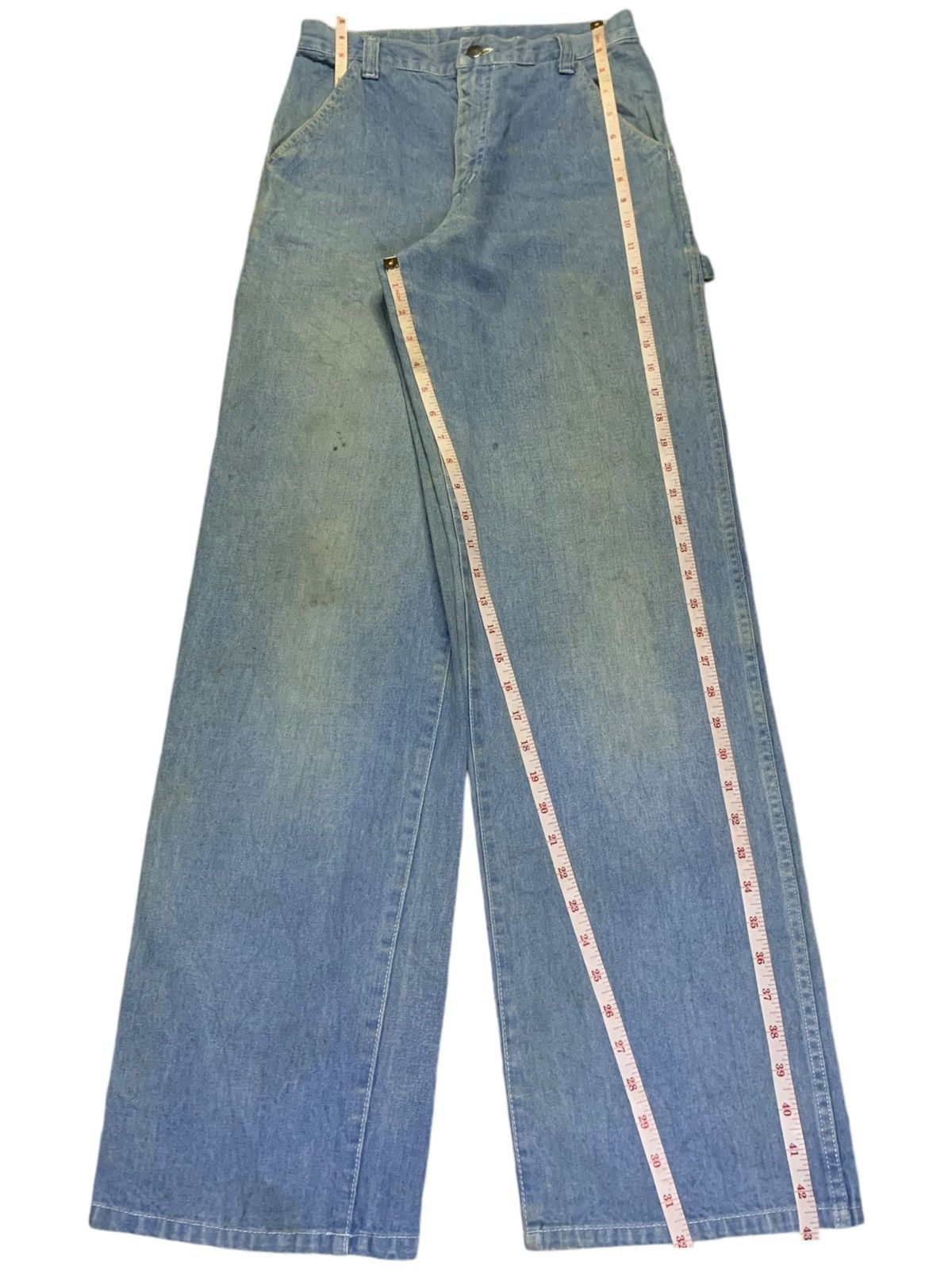 Japanese Brand Vintage Japanese Brand Mud Wash Carpenter Baggy Jeans Size 27" / US 4 / IT 40 - 13 Thumbnail