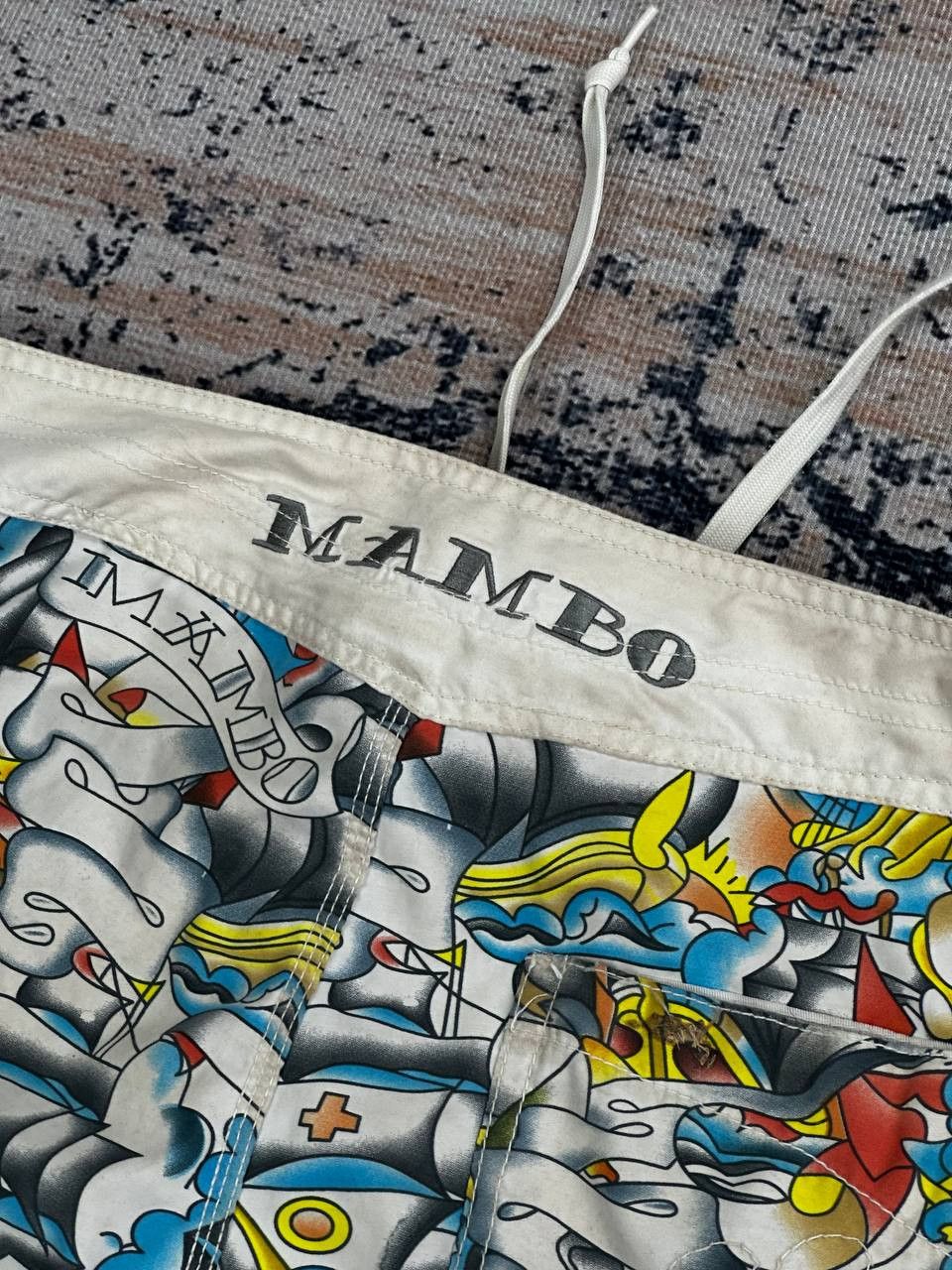 Mambo × Vintage 90s Vintage Mambo Surf Deluxe Tattoo AOP Shorts Size US 32 / EU 48 - 10 Thumbnail