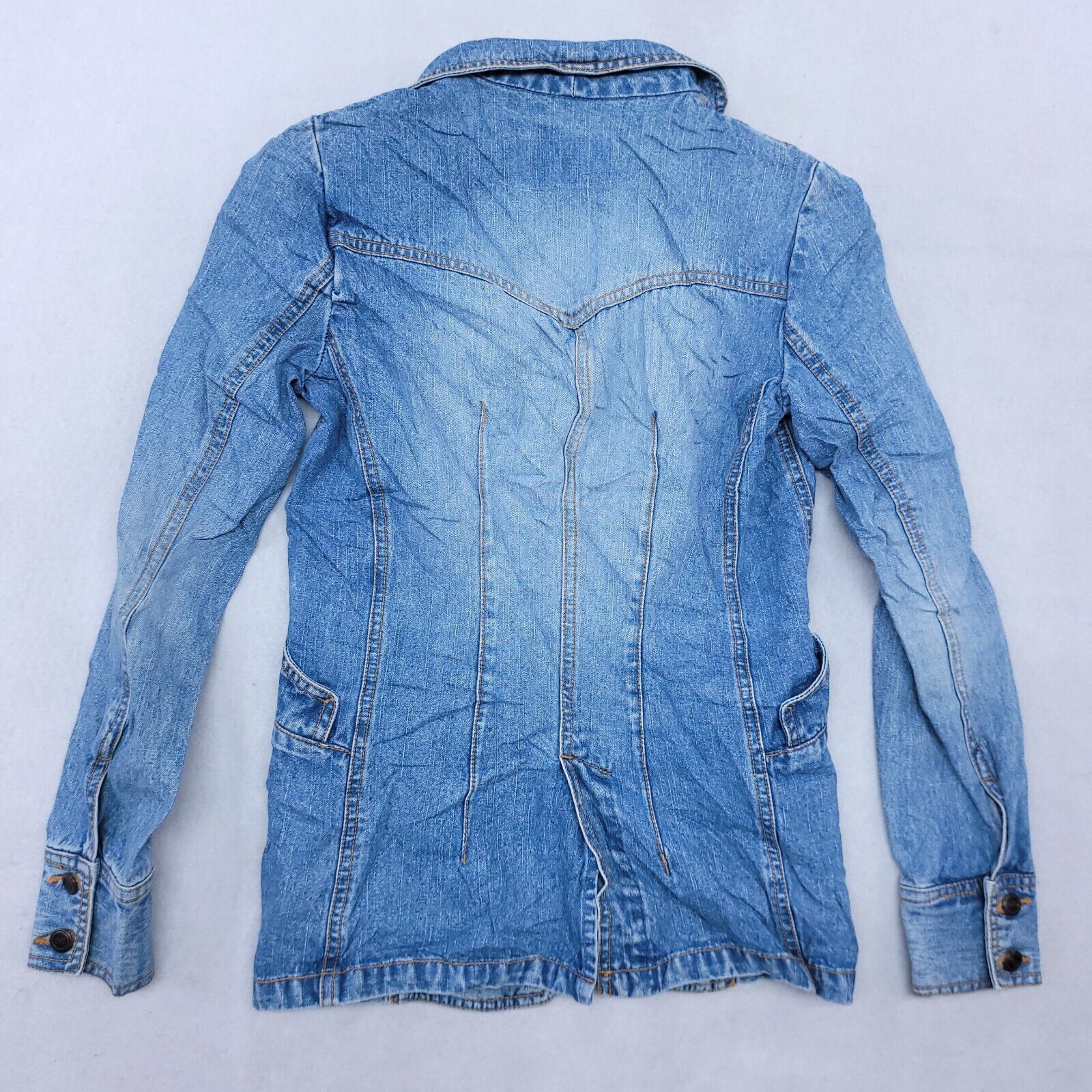 Mossimo Mossimo Casual Button Denim Jean Jacket Womens Size S Blue Size S / US 4 / IT 40 - 11 Thumbnail