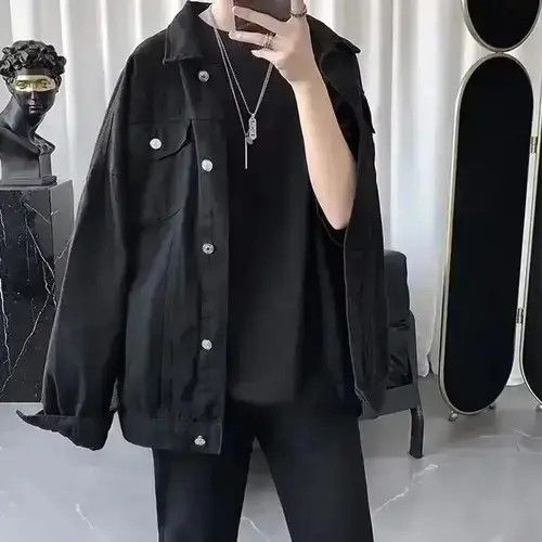 Other Black Oversized Harajuku Denim Jeans Jacket Size US M / EU 48-50 / 2 - 3 Thumbnail