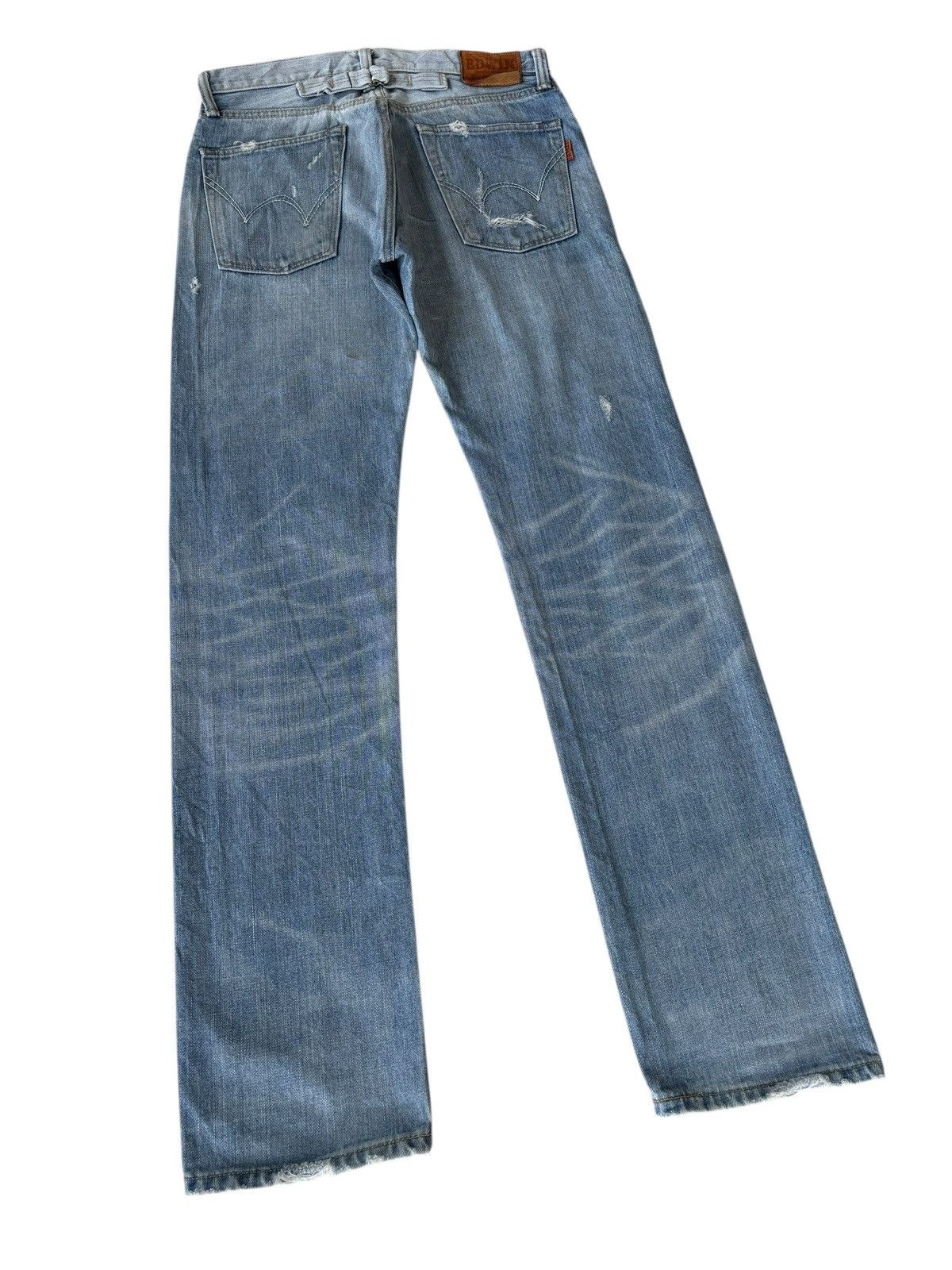 Kapital 💥EDWIN 505zx SELVEDGE DENIM BUCKLE BACK BLUE WASH JEANS Size US 30 / EU 46 - 7 Thumbnail