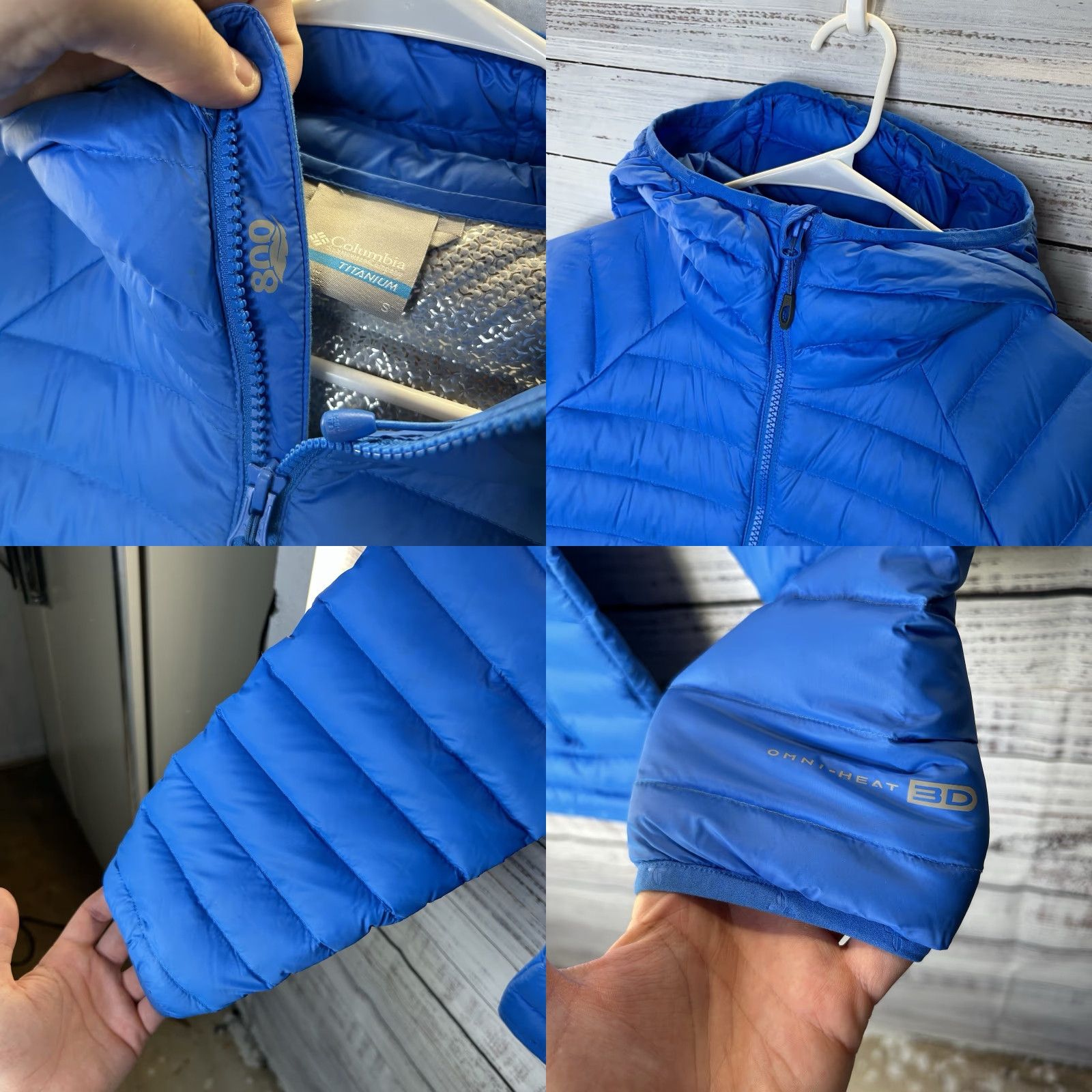 Vintage Columbia Titanium 800 Down Fill Hooded Puffer Jacket Omni-Heat 3D Men’s Small Jacket Size US S / EU 44-46 / 1 - 8 Thumbnail