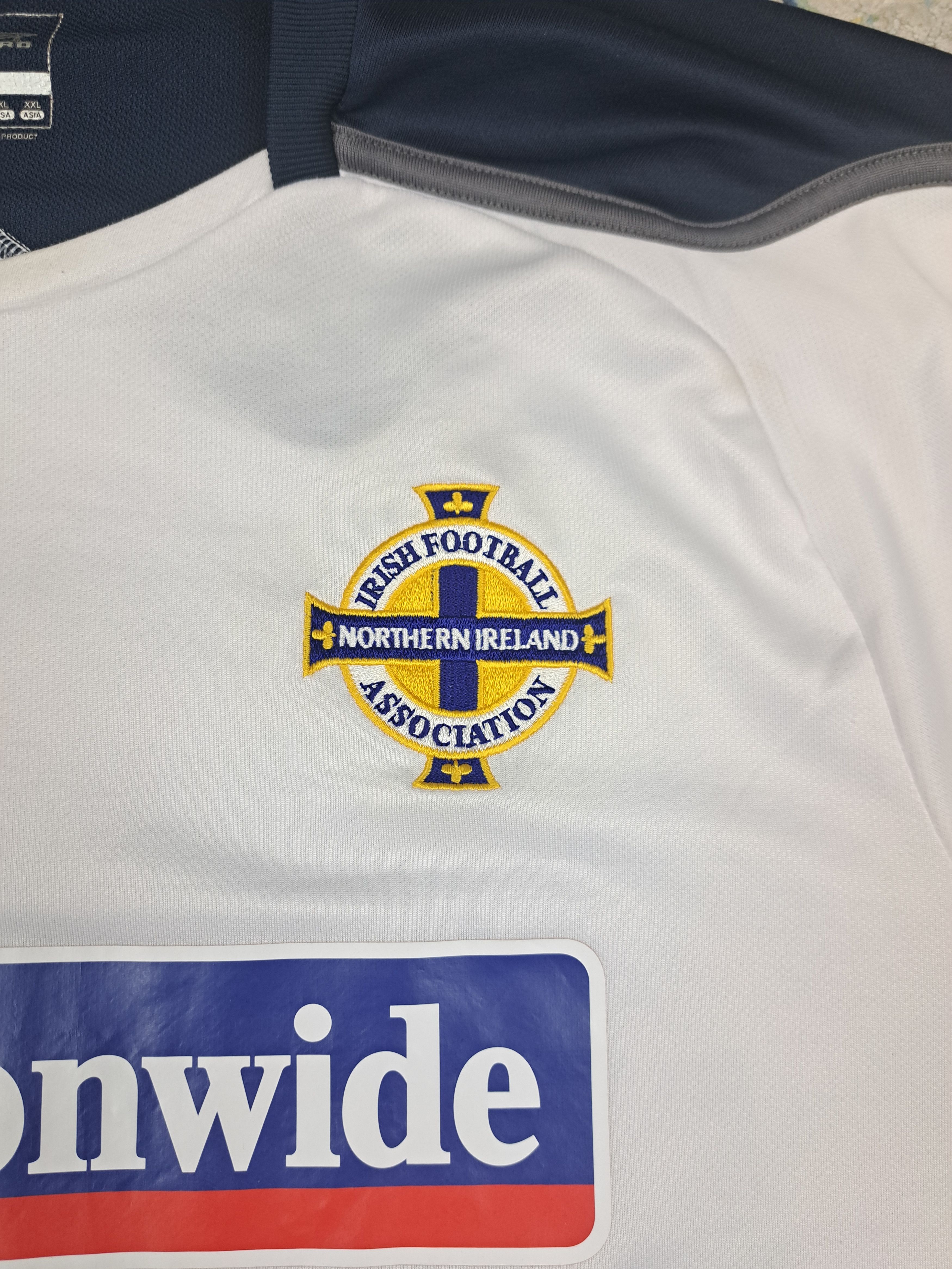 Umbro Vintage 2008 Northern Ireland Kit Soccer Jersey Blokecore Size US L / EU 52-54 / 3 - 3 Thumbnail