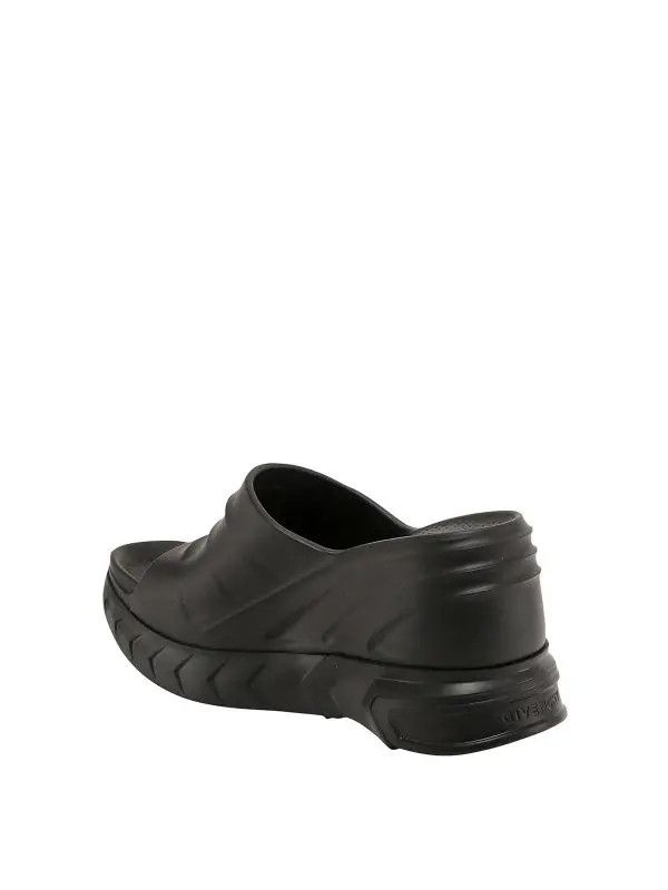 Givenchy o1lv12m0526 Marshmallow Slider Wedge Sandals in Black Size US 9 / IT 39 - 3 Thumbnail