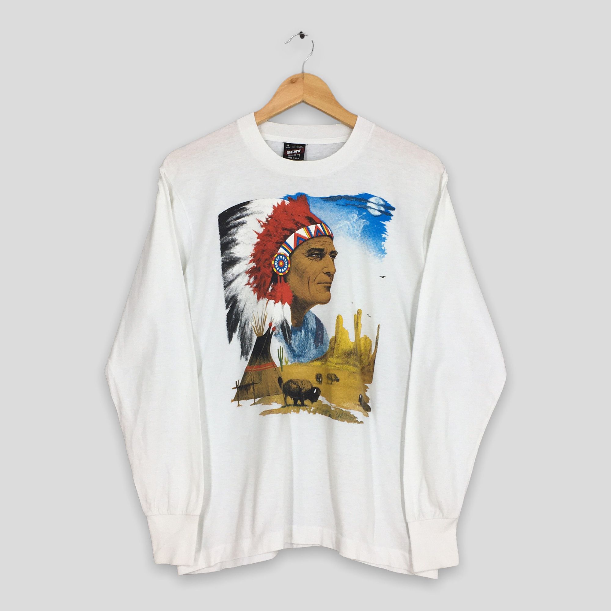 Fruit Of The Loom × Made In Usa × Native Vintage 90