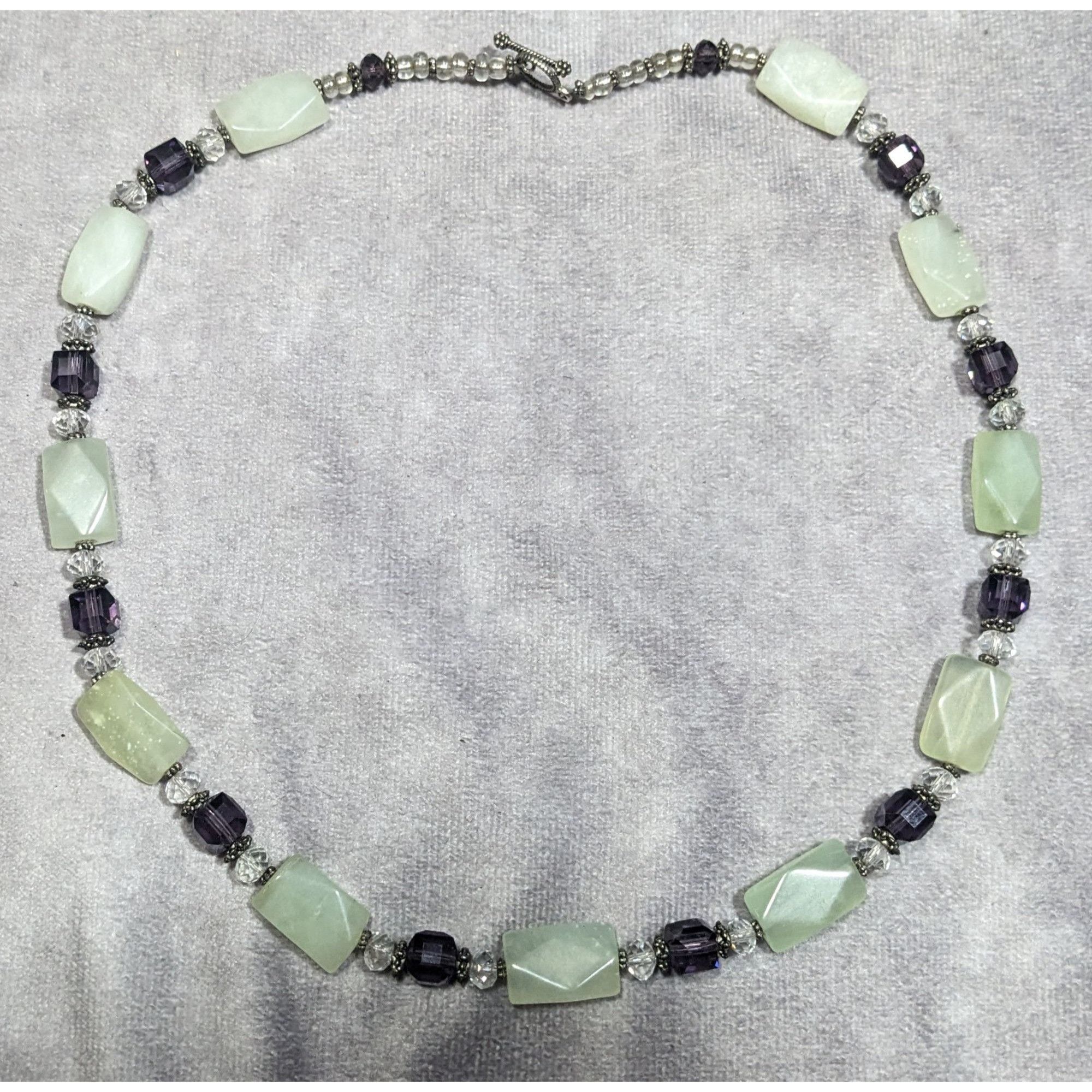 Other Handmade Aventurine And Purple Glass Beaded Necklace Size ONE SIZE - 6 Thumbnail