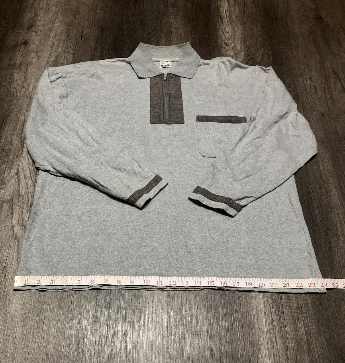 Designer × Moschino × Vintage Vintage Moschino Underwear Long Sleeve Polo Shirt Size US L / EU 52-54 / 3 - 17 Thumbnail