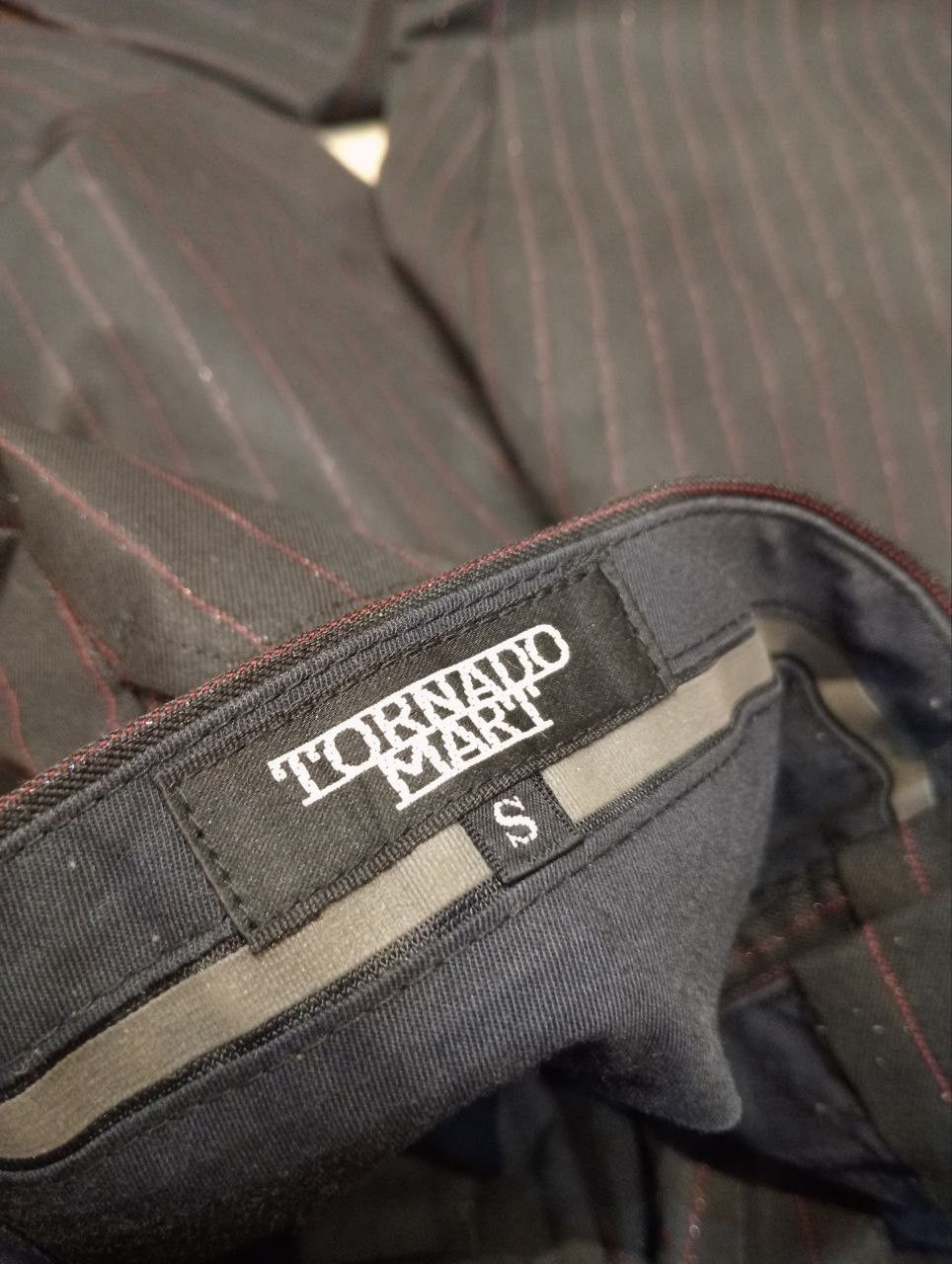 Tornado Mart TORNADO MART JAPAN FLARED BLACK STRIPES PANTS Size US 29 - 7 Thumbnail
