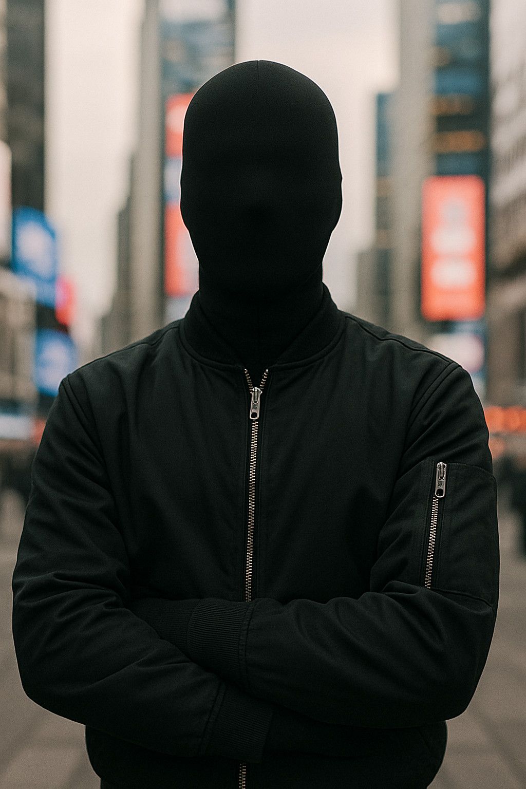 Other Black Full-Face Mask Balaclava for Photoshoots, Streetwear Size ONE SIZE - 3 Thumbnail