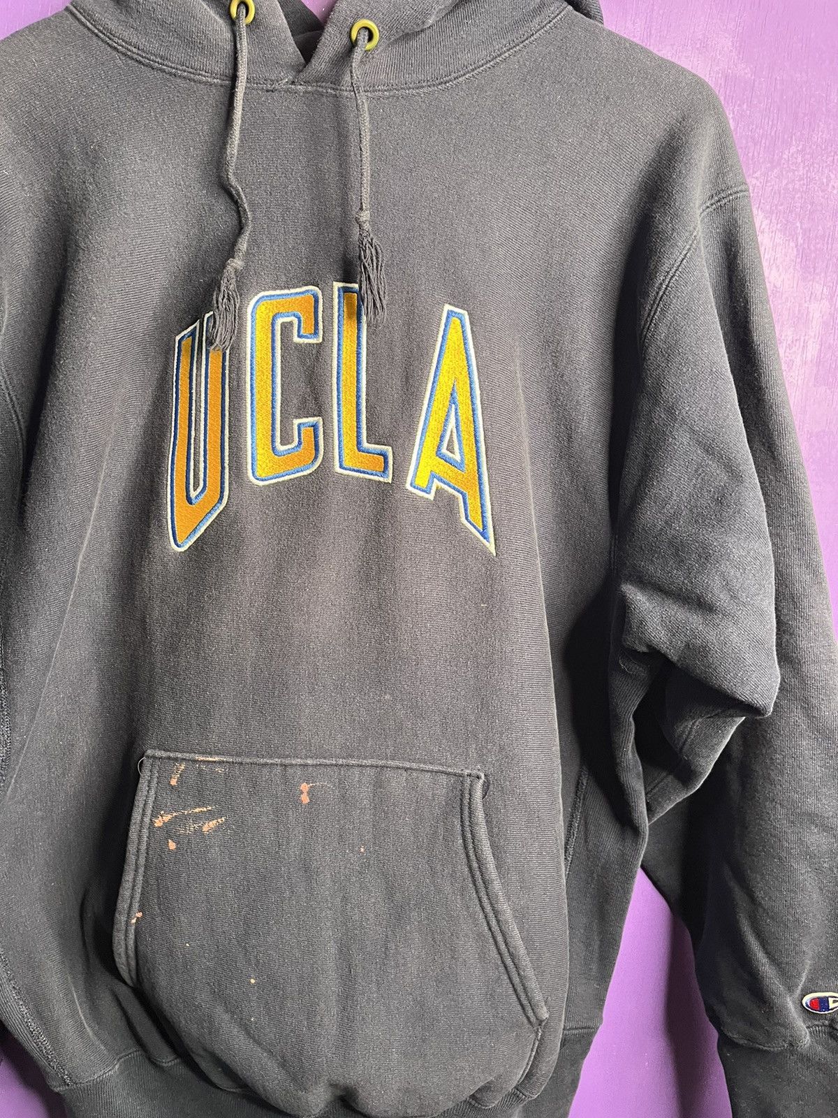 Champion × Vintage Vintage 90s Champion UCLA bruins reverse weave hoodie Size US L / EU 52-54 / 3 - 3 Thumbnail