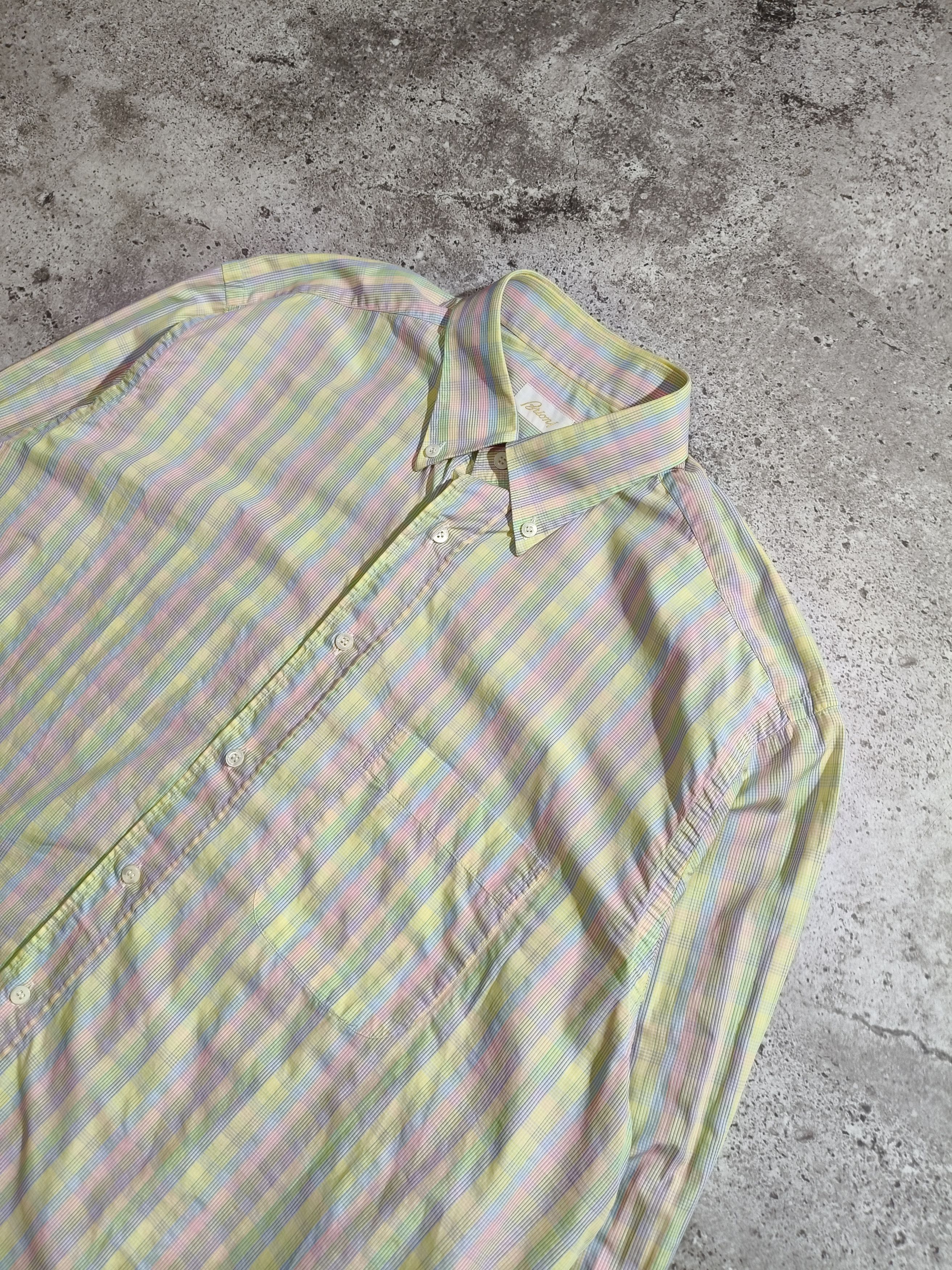 Brioni Brioni Multicolor Stripe Shirt XXL Made in Italy Size US XXL / EU 58 / 5 - 2 Thumbnail