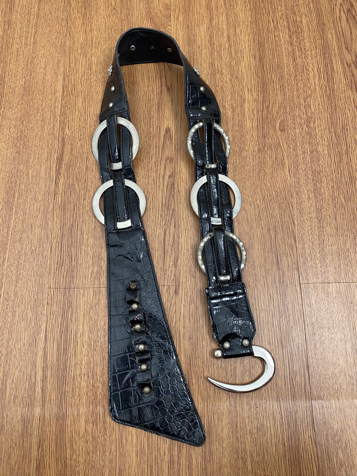 If Six Was Nine Crystal ringer Y2K belt Size ONE SIZE - 1 Thumbnail
