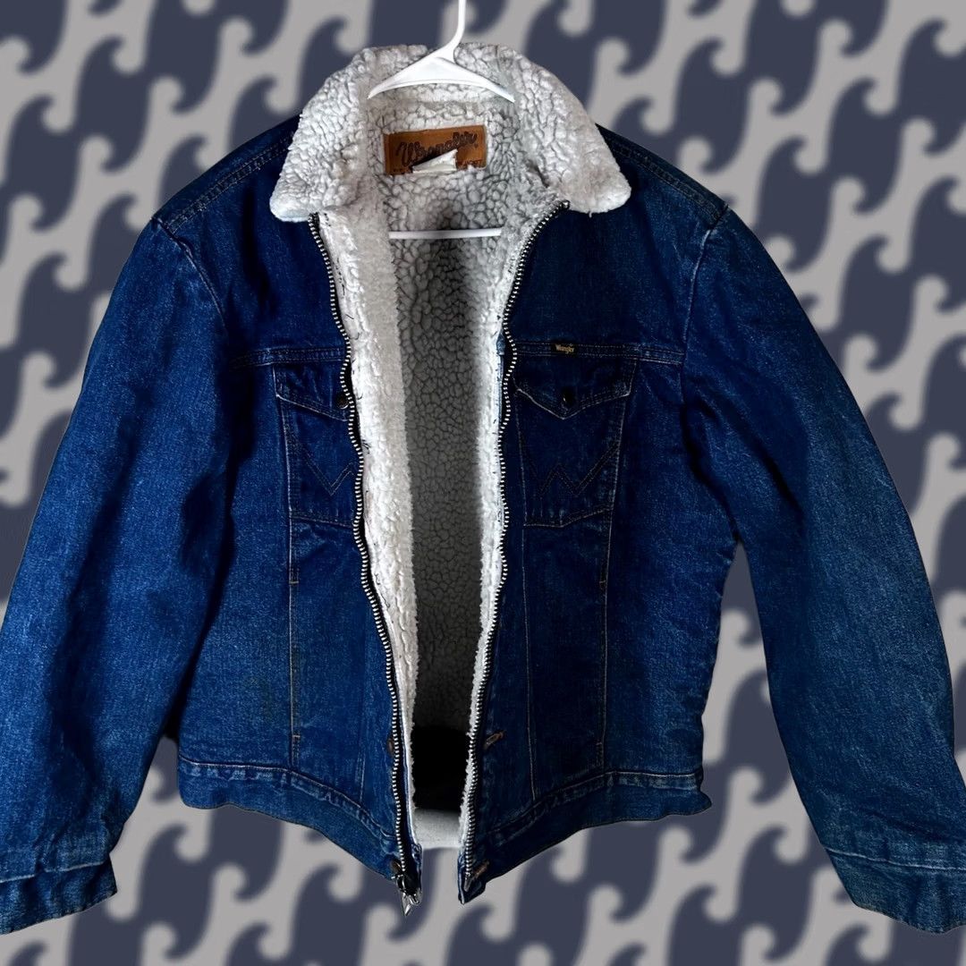Wrangler VINTAGE Wrangler Denim Jacket Blue 74255PW Mens Medium Size US M / EU 48-50 / 2 - 1 Thumbnail