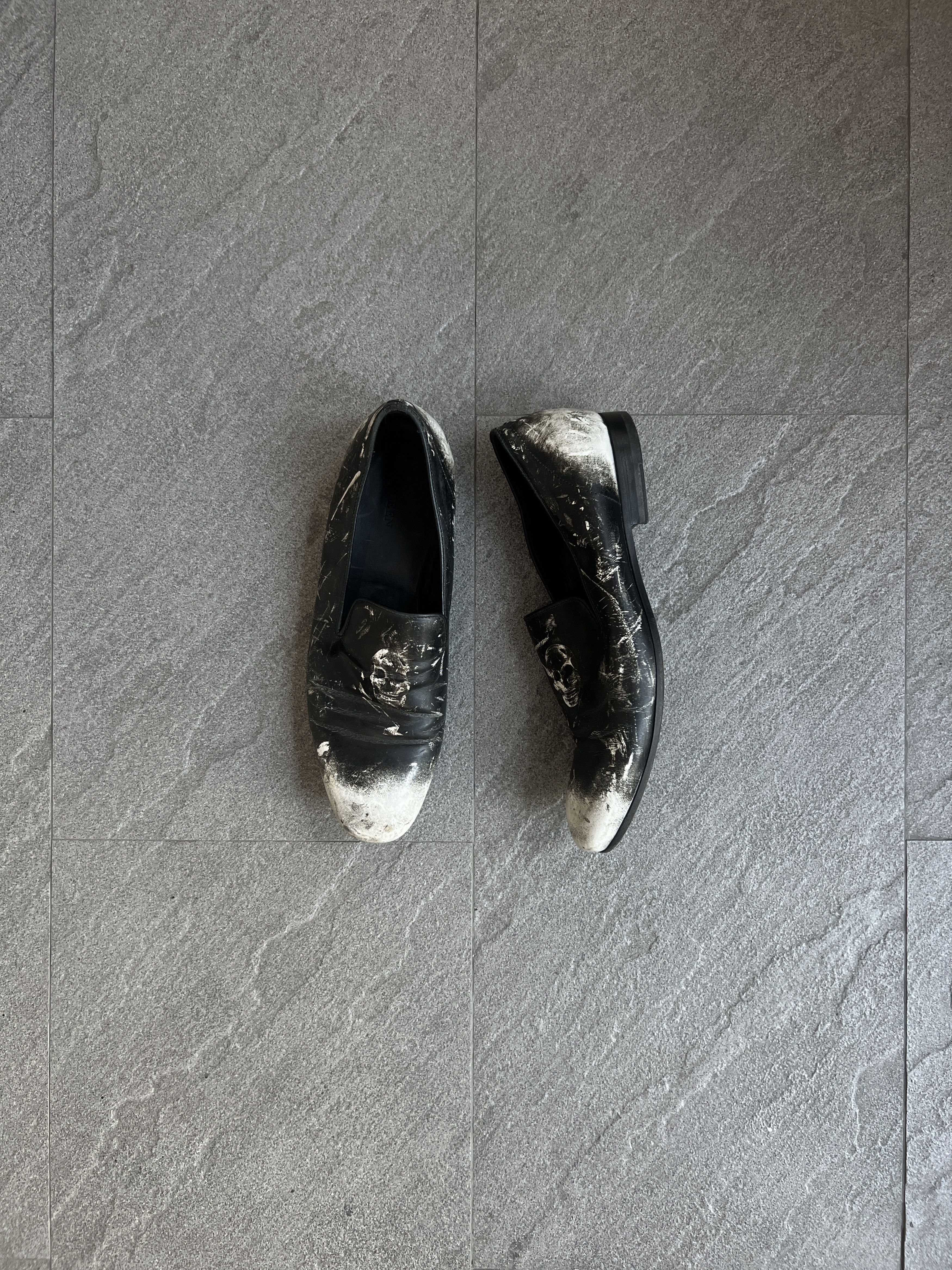Alexander McQueen Alexander McQueen Skull Distressed Loafers EU42 Size US 9 / EU 42 - 3 Thumbnail