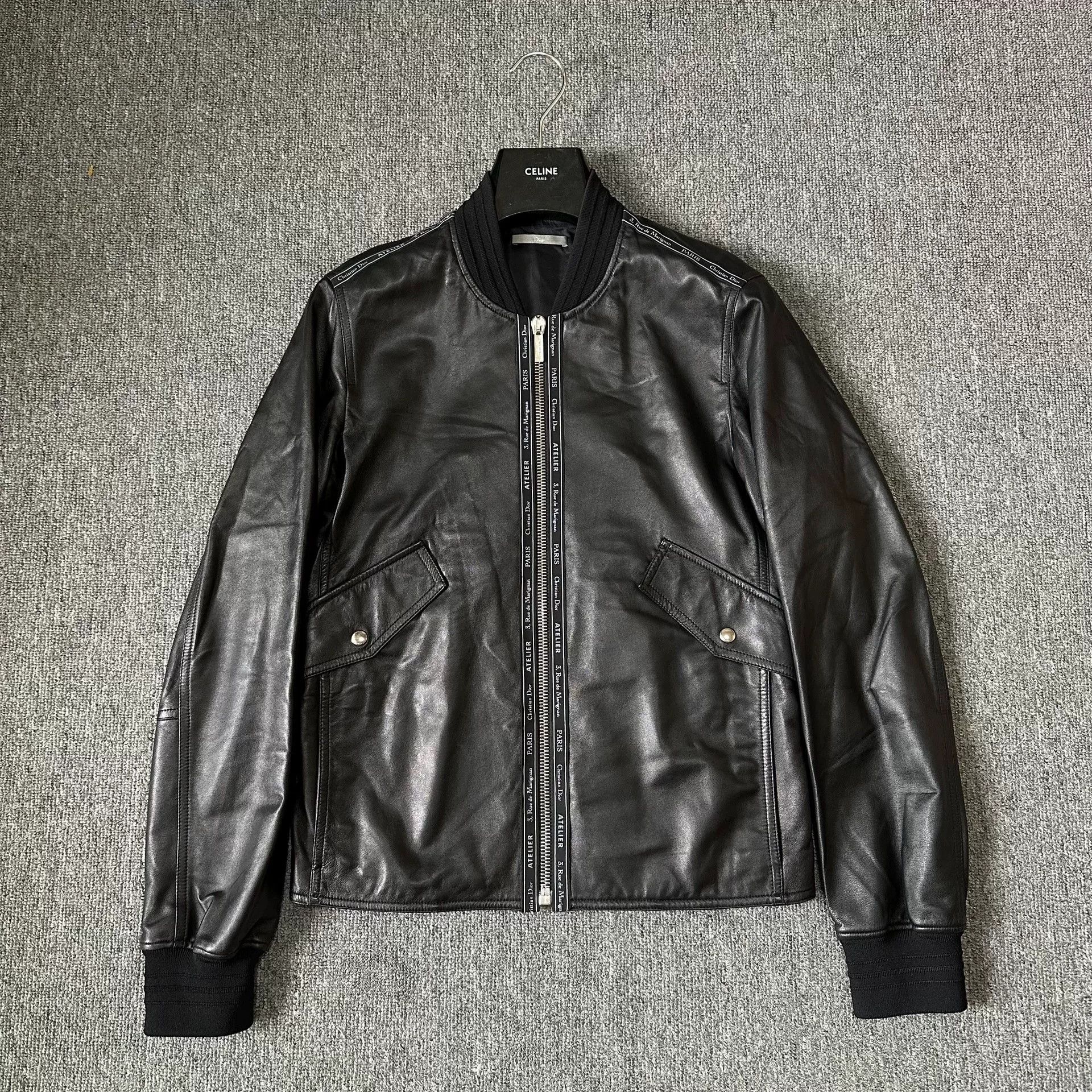 Dior × Hedi Slimane AW/06 Dior Homme Leather Jacket 46 | Grailed