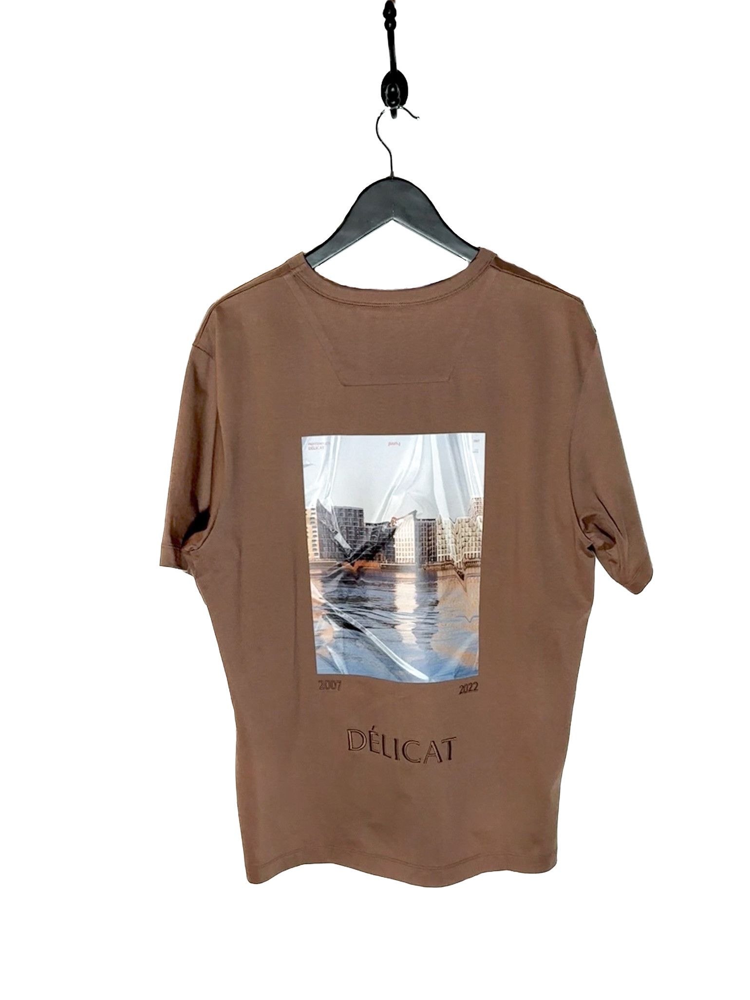 Juun.J Juun.J Brown Logo Embroidered Delicat Print T-shirt Size US M / EU 48-50 / 2 - 6 Thumbnail