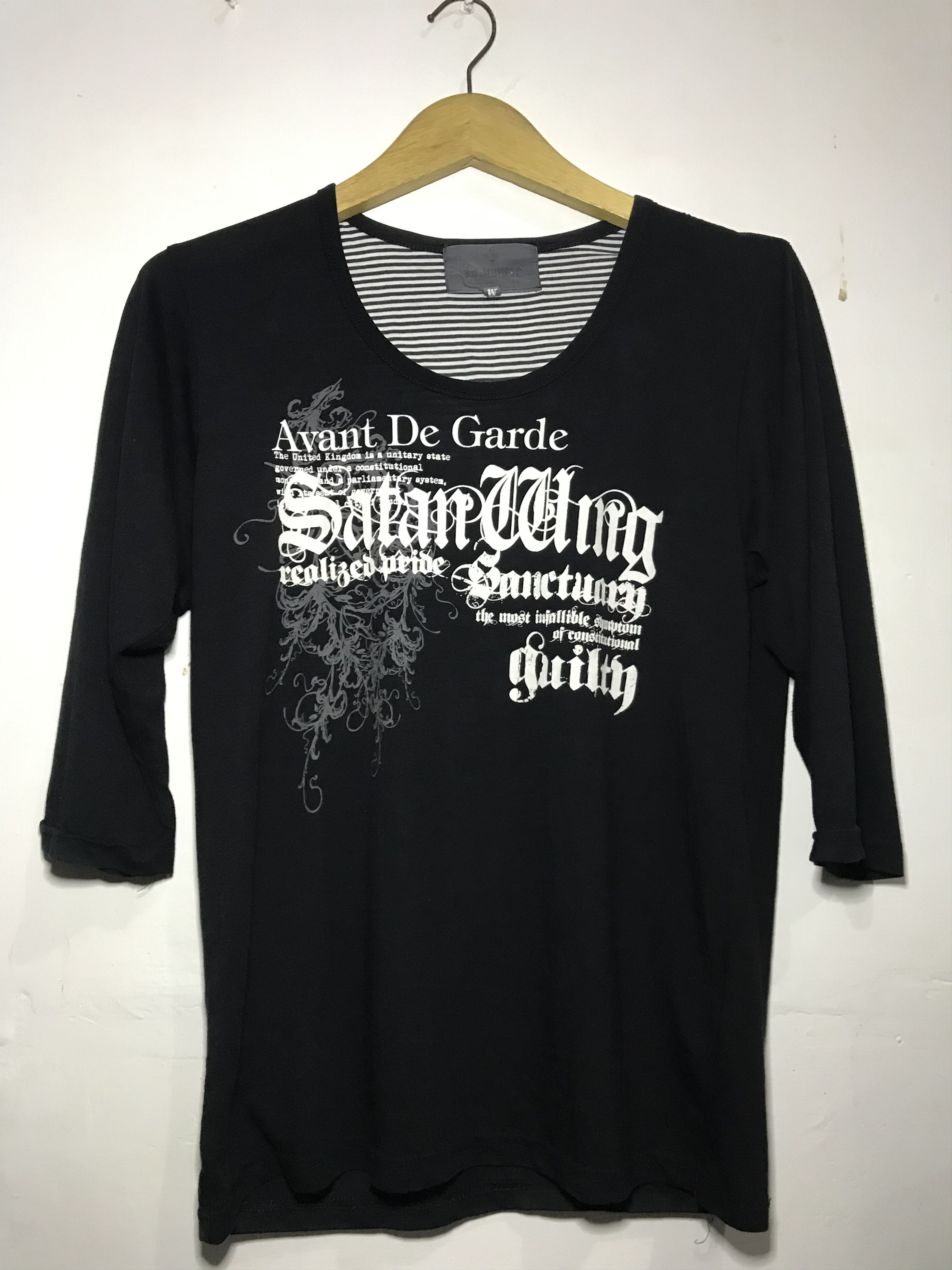 image of If Six Was Nine x Le Grande Bleu L G B Vintage Beaumere Poem T-Shirts in Black (Size Medium)