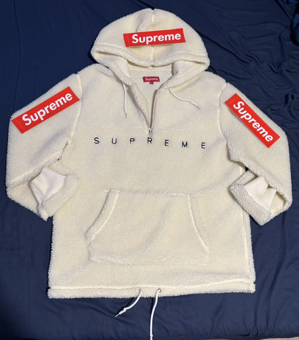 Supreme FW15 Sherpa Fleece Pullover ナチュラル Supreme FW15 Sherpa Fleece Pullover ナチュラル