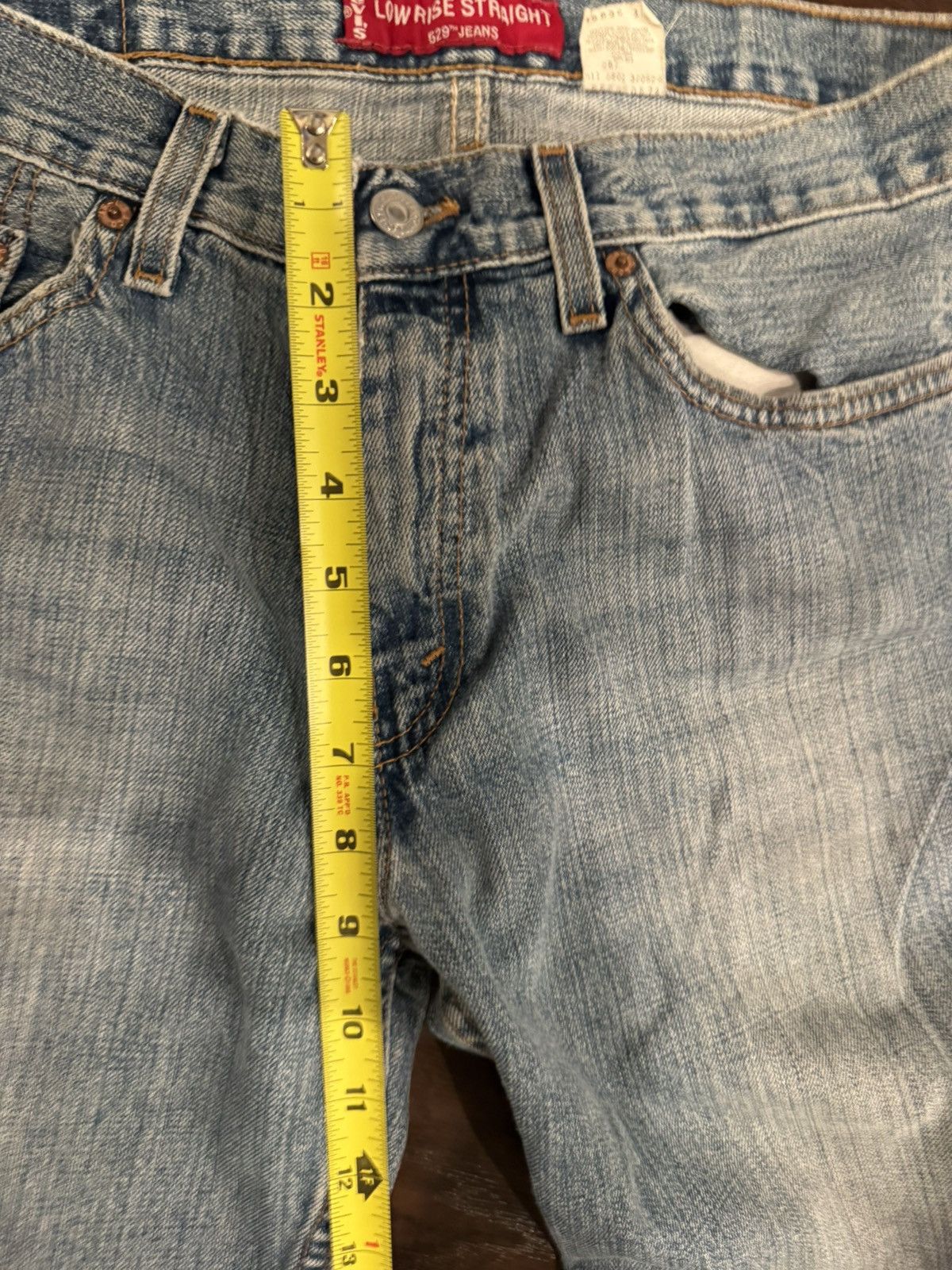 Levi's Levi’s 529 Low Rise Straight Jeans – Made in USA (Y2K Era) Size US 32 / EU 48 - 9 Thumbnail