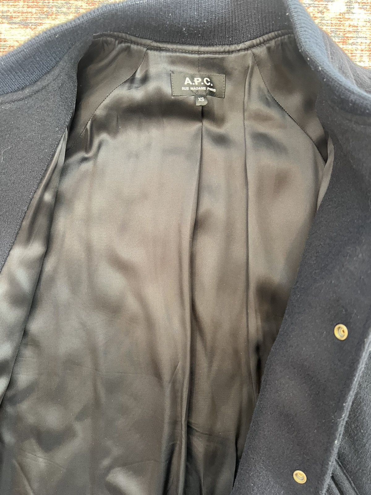 A.P.C. A.P.C. Wool Bomber - XS - Dark Navy Size US XS / EU 42 / 0 - 3 Thumbnail