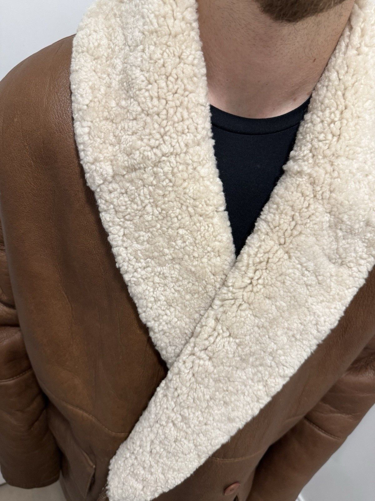 Gianfranco Ferre Gianfranco Ferre Vintage Jacket Leather Shearling Coat Size US L / EU 52-54 / 3 - 13 Thumbnail