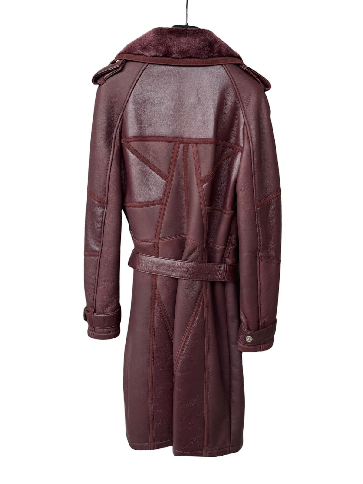 Versace Jeans Couture Versace Shearling Leather Trench Coat Size M / US 6-8 / IT 42-44 - 4 Thumbnail