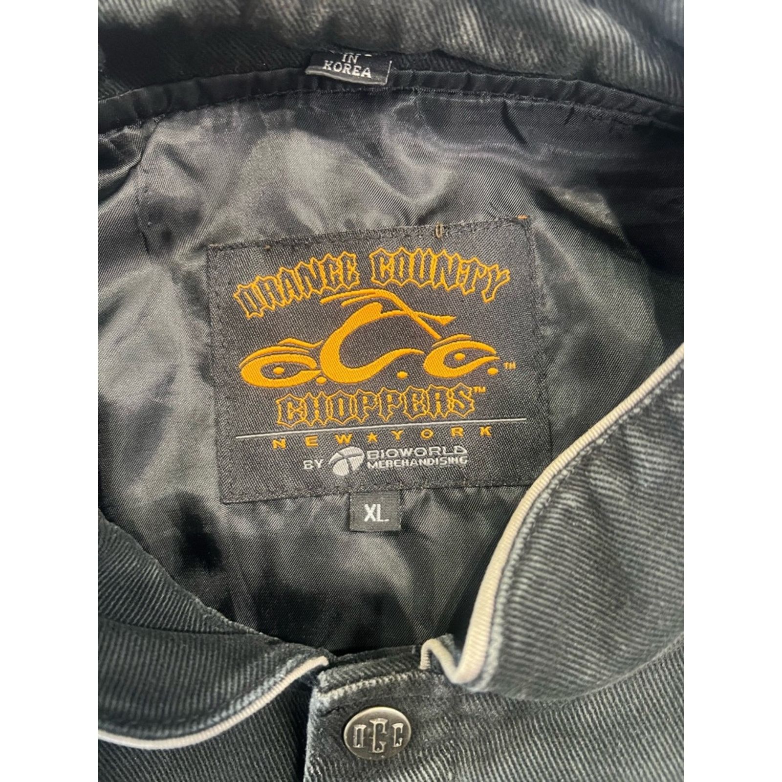 Vintage Orange County Choppers Flame Racing Jacket Size US XL / EU 56 / 4 - 3 Thumbnail