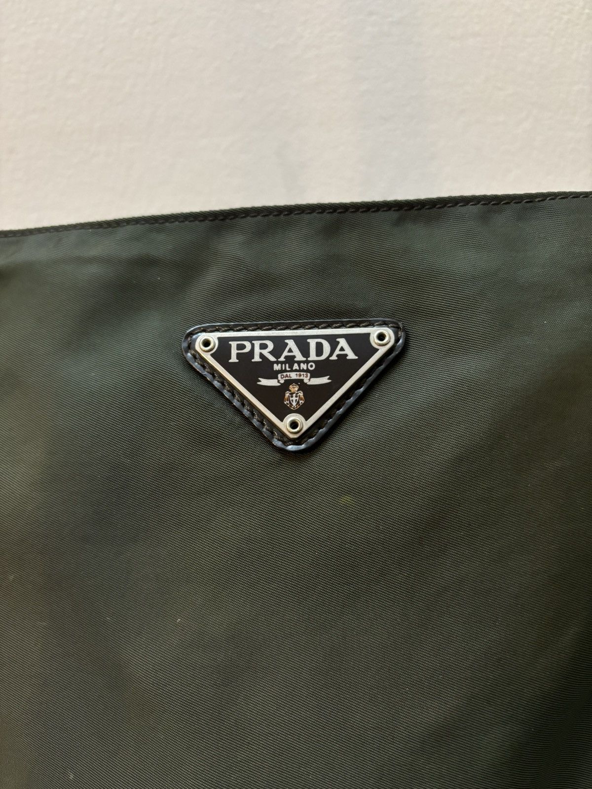 Prada Prada Nylon Shoulder Crossbody Bag Olive Green Size ONE SIZE - 3 Thumbnail