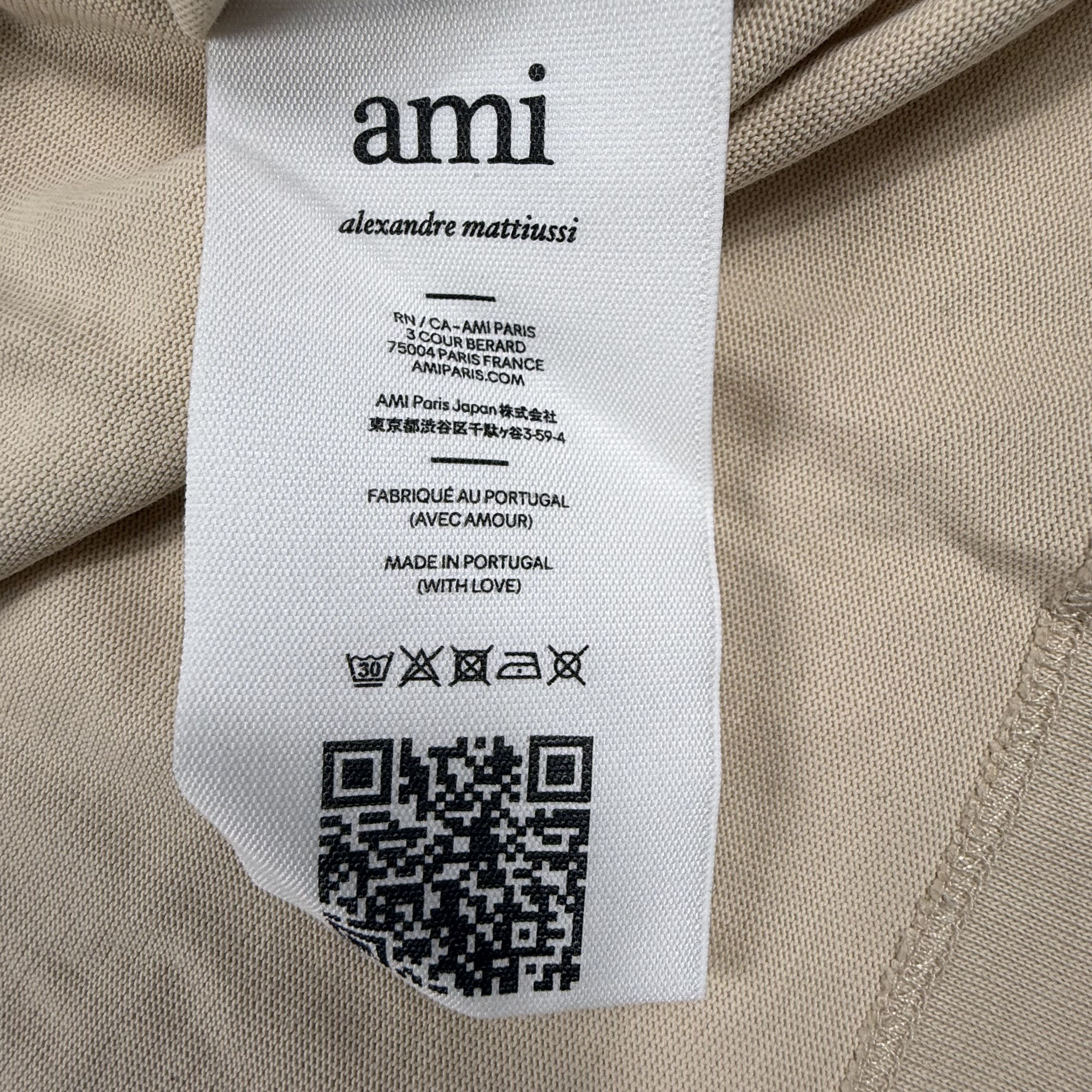AMI Ami Alexandre Mattiussi Beige De Coeur Long Sleeve 3XL Size US XXL / EU 58 / 5 - 6 Thumbnail