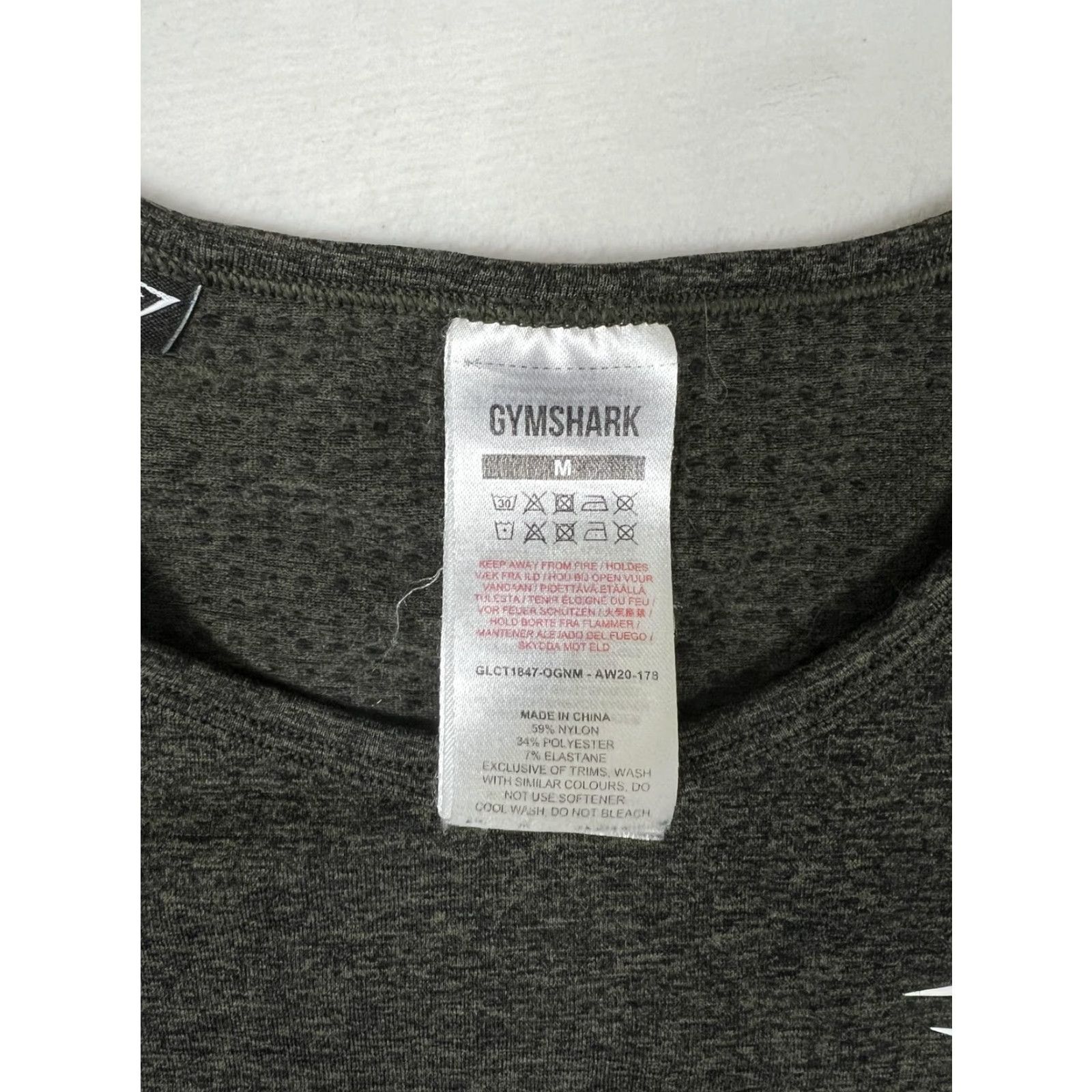 Gymshark Gymshark Shirt Womens Medium Green Seamless Long Sleeve Crop Top Athletic Size M / US 6-8 / IT 42-44 - 3 Thumbnail
