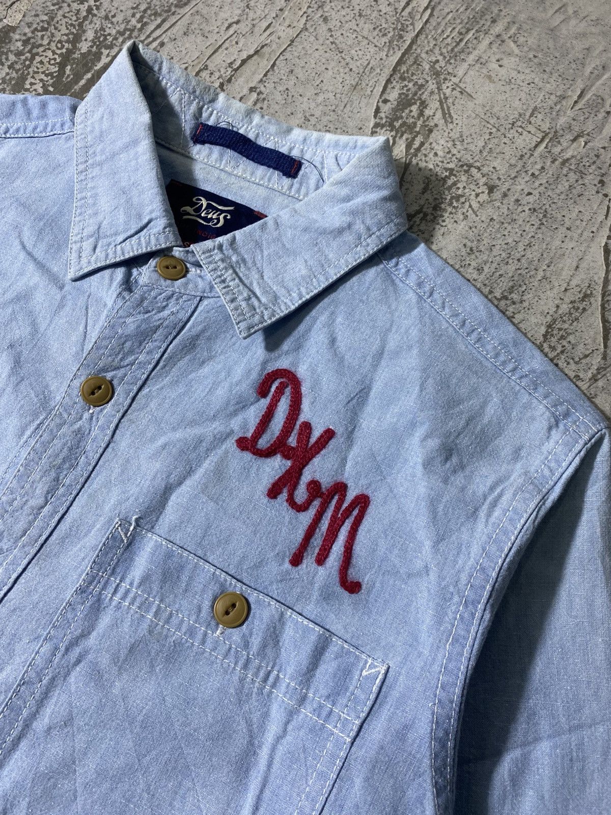 Deus Ex Machina Deus Ex Machina Service LS Chambray Shirt Size US M / EU 48-50 / 2 - 4 Thumbnail