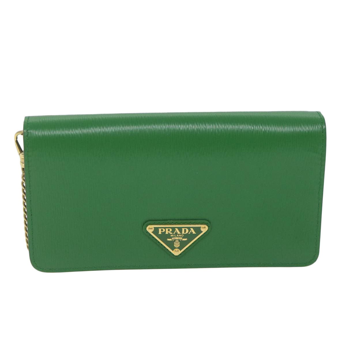 image of Prada Vitello Move Keychain Shoulder in Green, Women's