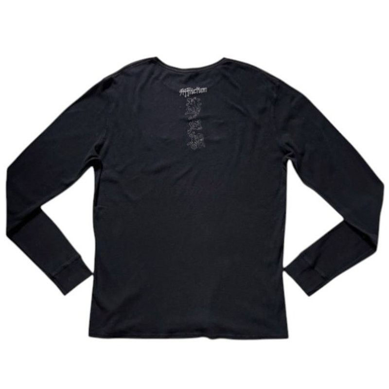 Affliction Affliction Black Long-sleeve Top | Size XL Size US XL / EU 56 / 4 - 2 Thumbnail