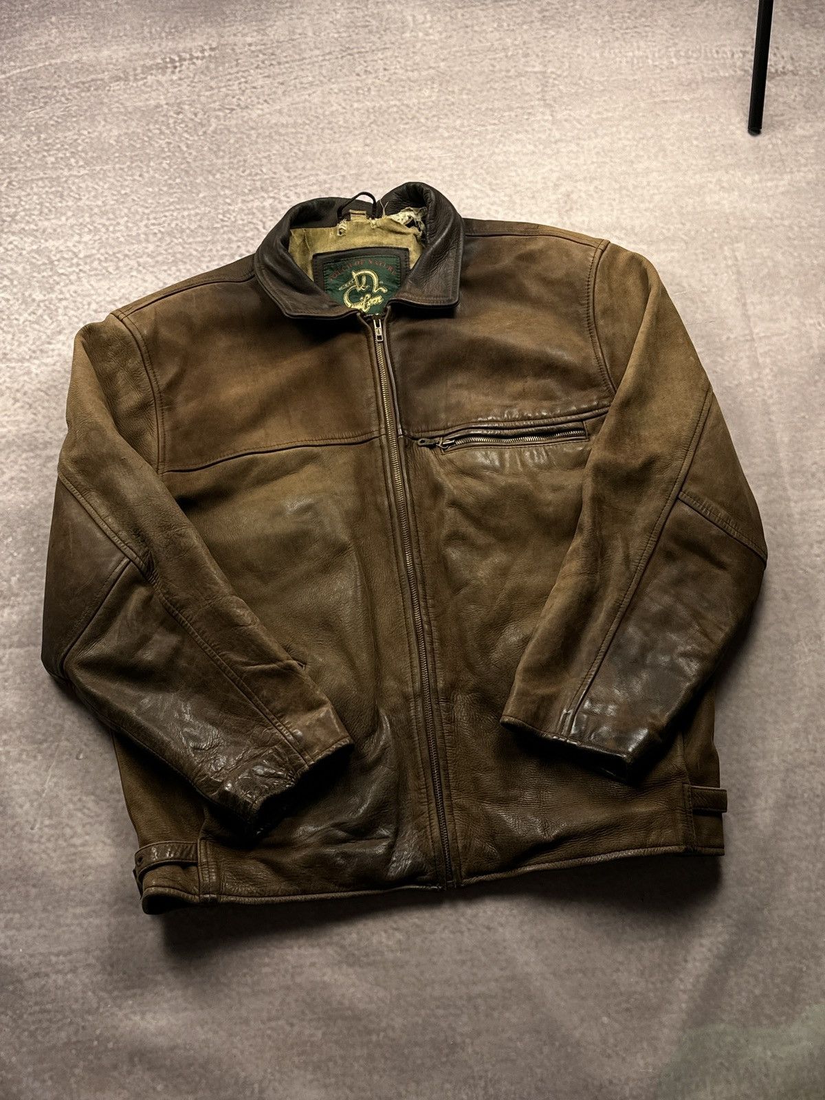 お歳暮 人気 オシャレ Leather × J.Park By Couture Jacket 80s Vintage Vintage × ジャケット・アウター