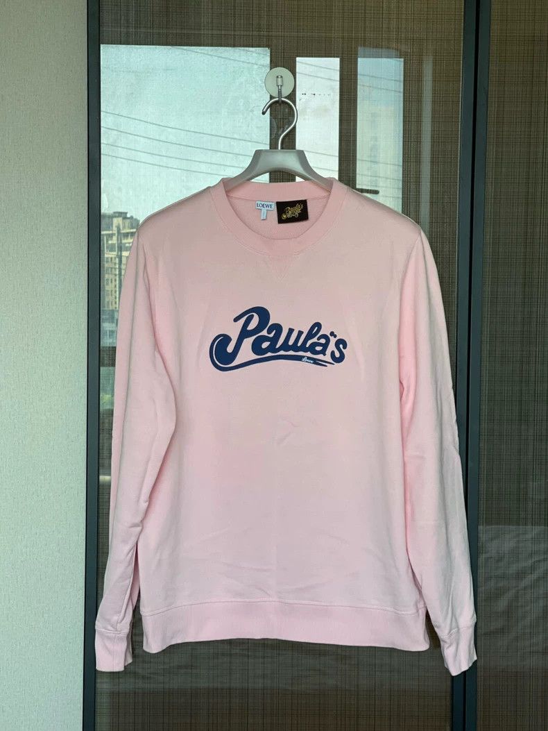 Loewe LOEWE Pink long-sleeved hoodie Size XL / US 12-14 / IT 48-50 - 1 Thumbnail