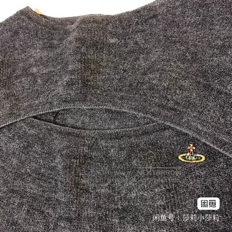 Vivienne Westwood Vivienne Westwood Side Pocket Design, Carbon Gray Knit Swe Size S / US 4 / IT 40 - 4 Thumbnail