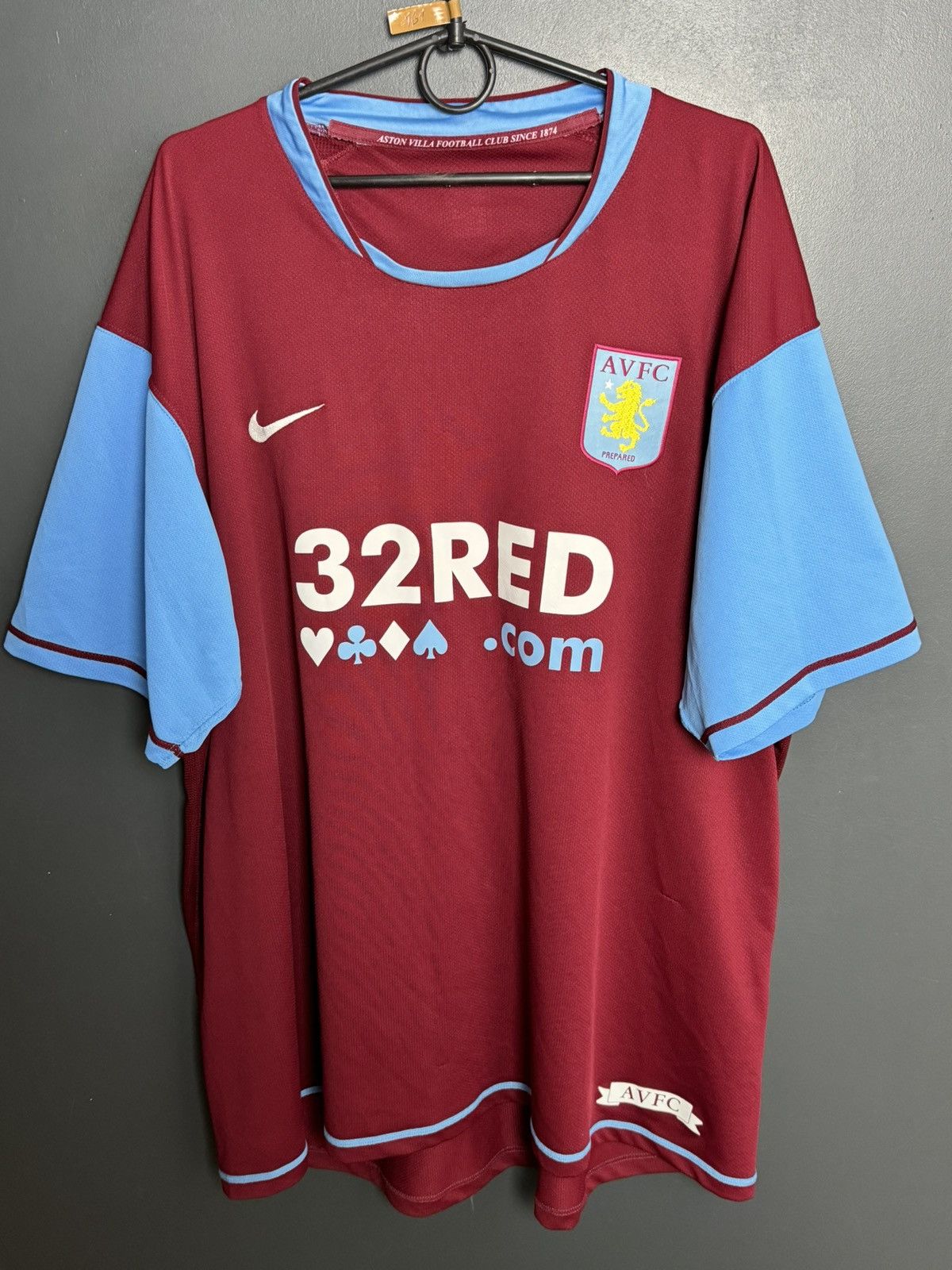 Nike Aston Villa 07/08 Home Football Jersey Size US XXL / EU 58 / 5 - 1 Thumbnail