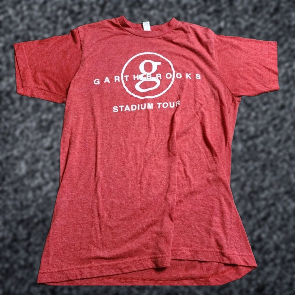 Tultex Garth Brooks 2019 Stadium Tour T-Shirt Mens M Red Graphic Tee Double-Sided Size US M / EU 48-50 / 2 - 1 Thumbnail