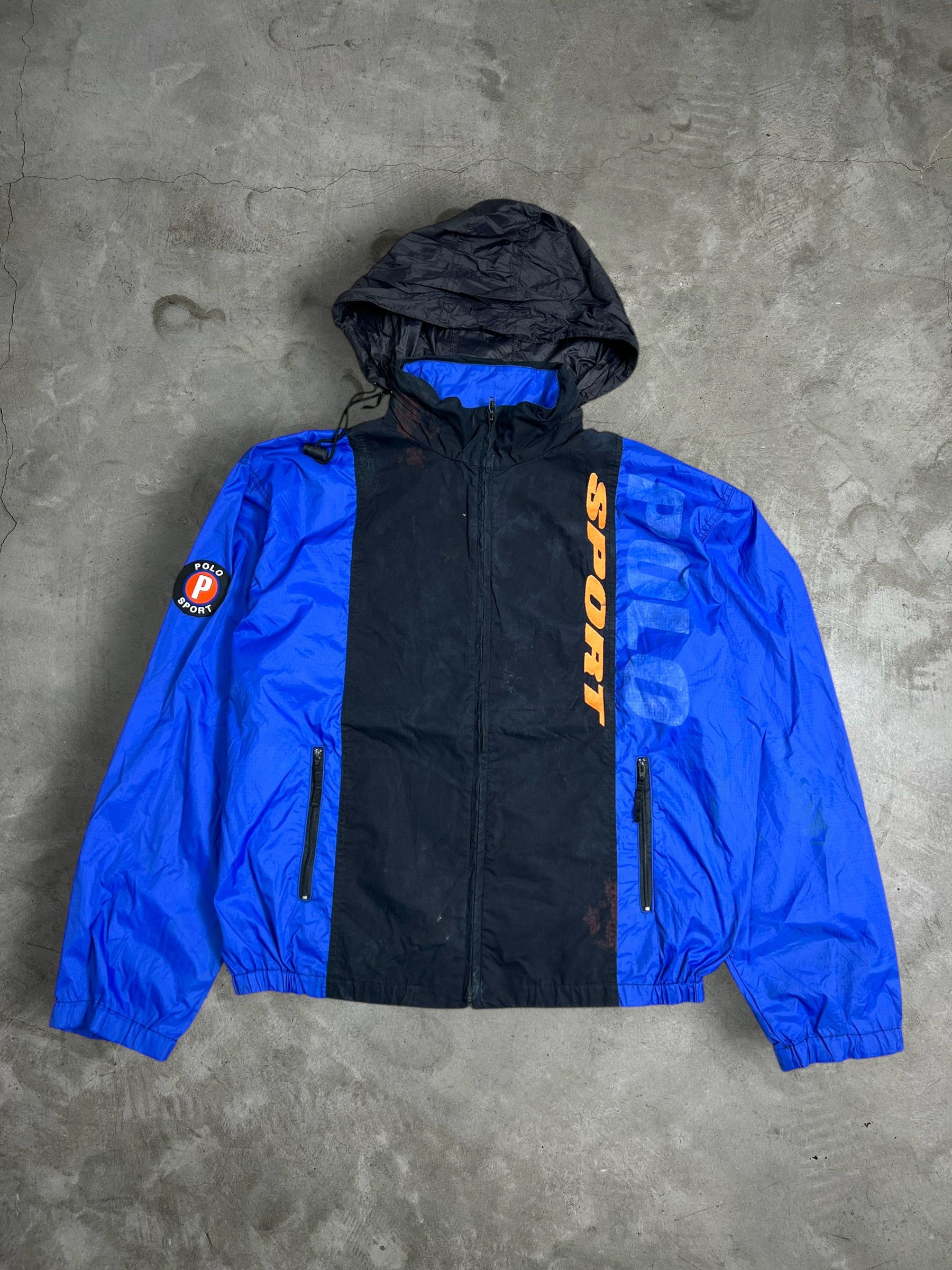 Polo Ralph Lauren Vintage Polo Sport Spell Out Windbreaker Jacket (L) JK960 Size US L / EU 52-54 / 3 - 1 Thumbnail