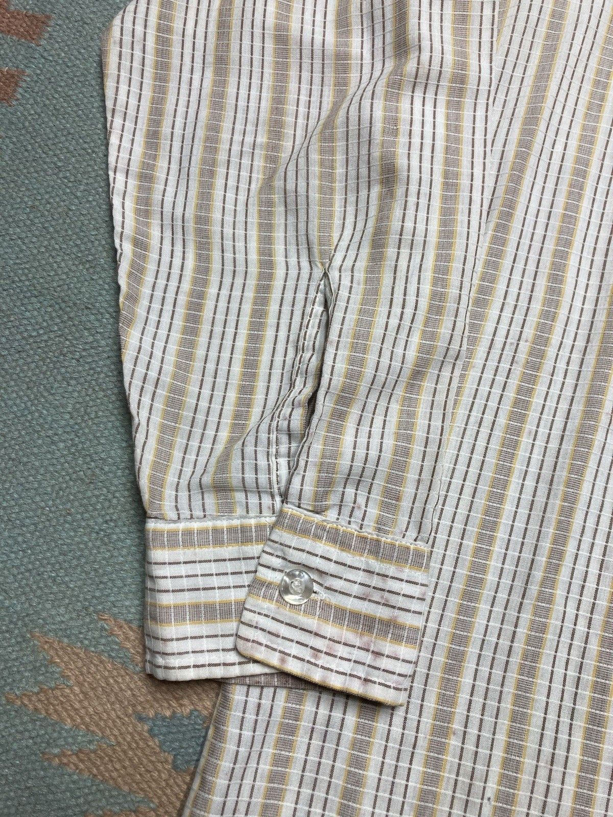 Vintage Vtg 70s button shirt Towncraft JCP plaid dagger collar large Size US L / EU 52-54 / 3 - 3 Thumbnail