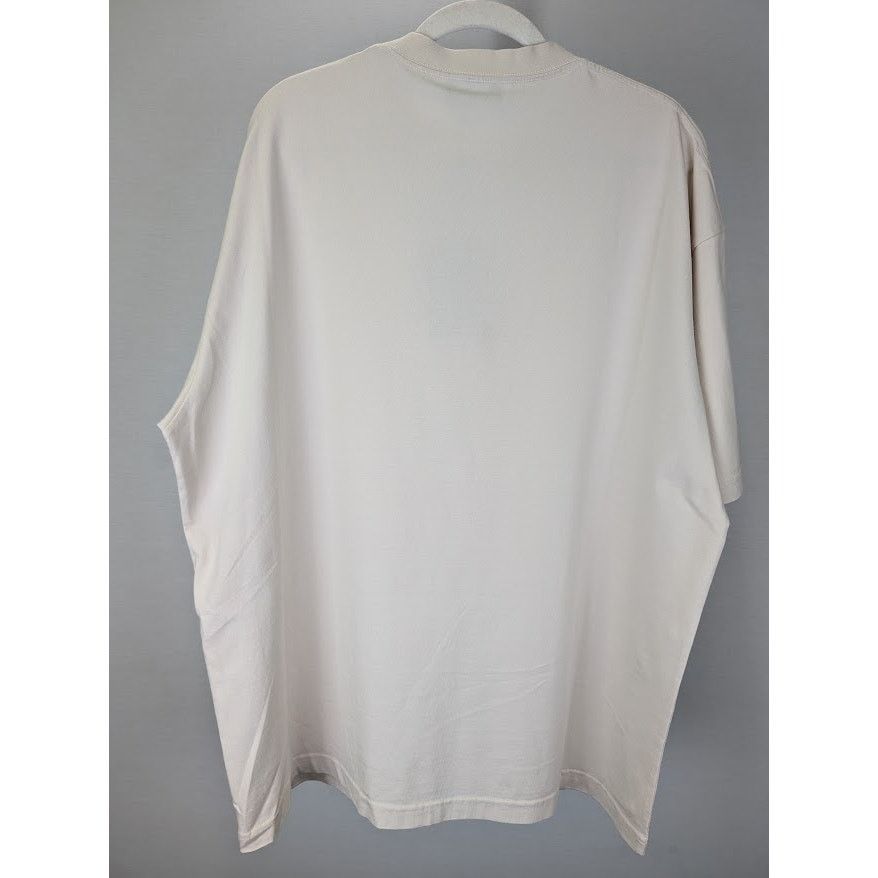 Balenciaga o1rshd1 Unisex T-Shirt in Beige Size US XL / EU 56 / 4 - 8 Thumbnail