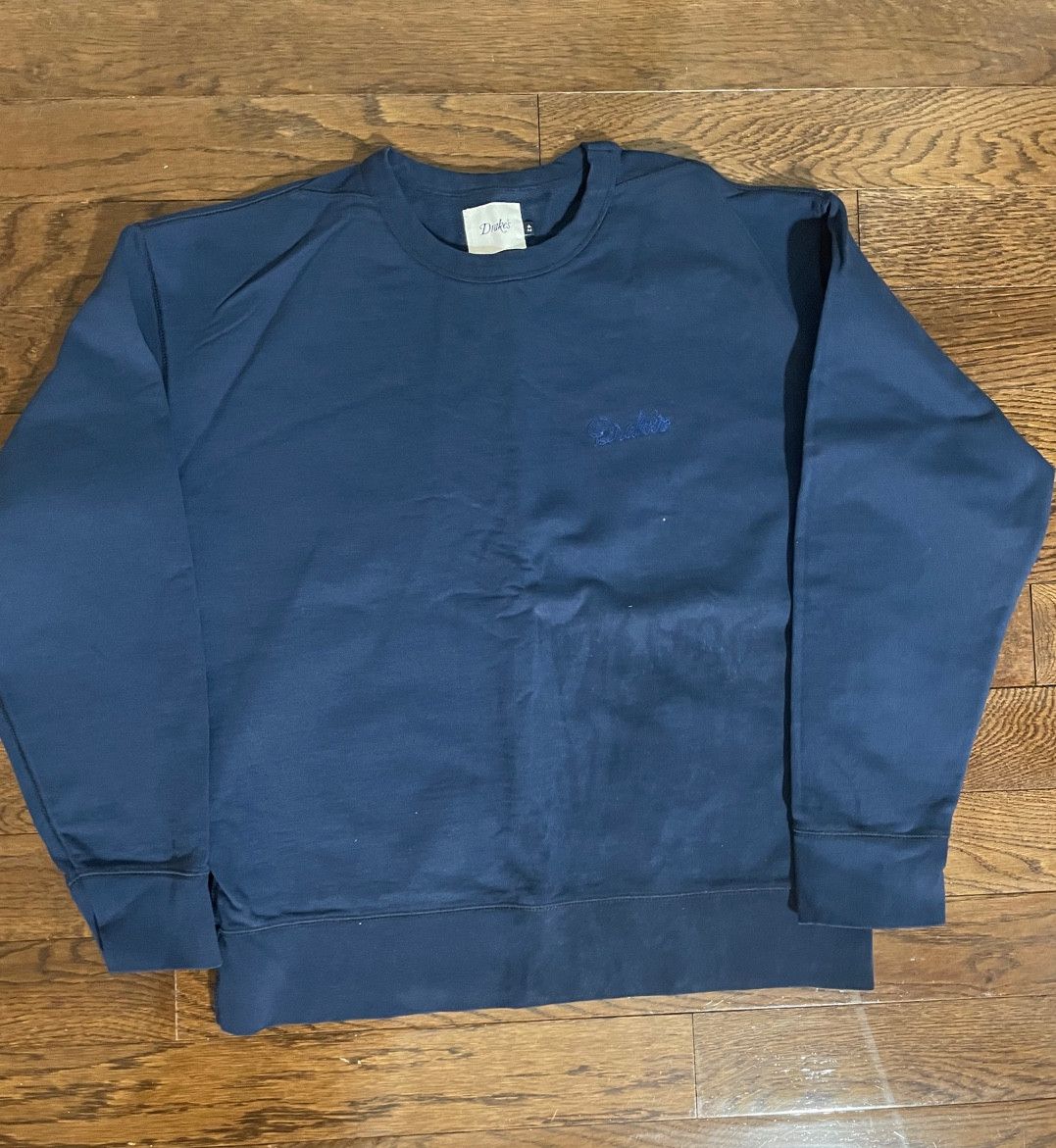 Drake's Drake's X Black Ivy Logo Embroidered Cotton Sweatshirt Size US L / EU 52-54 / 3 - 1 Thumbnail