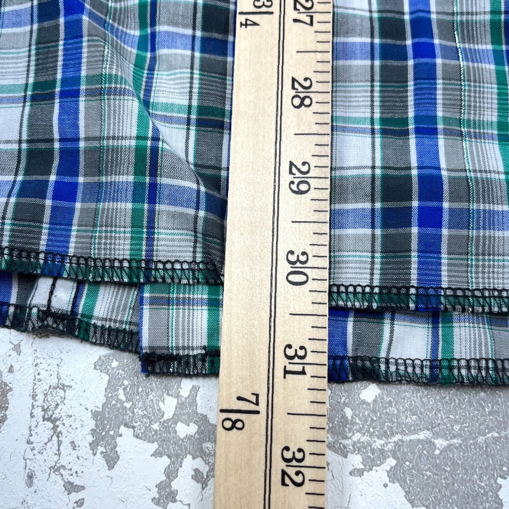 Wrangler VINTAGE Wrangler Shirt Men XXL Blue Pearl Snap Button Up Tartan Plaid Cowboy Western Size US XXL / EU 58 / 5 - 6 Thumbnail