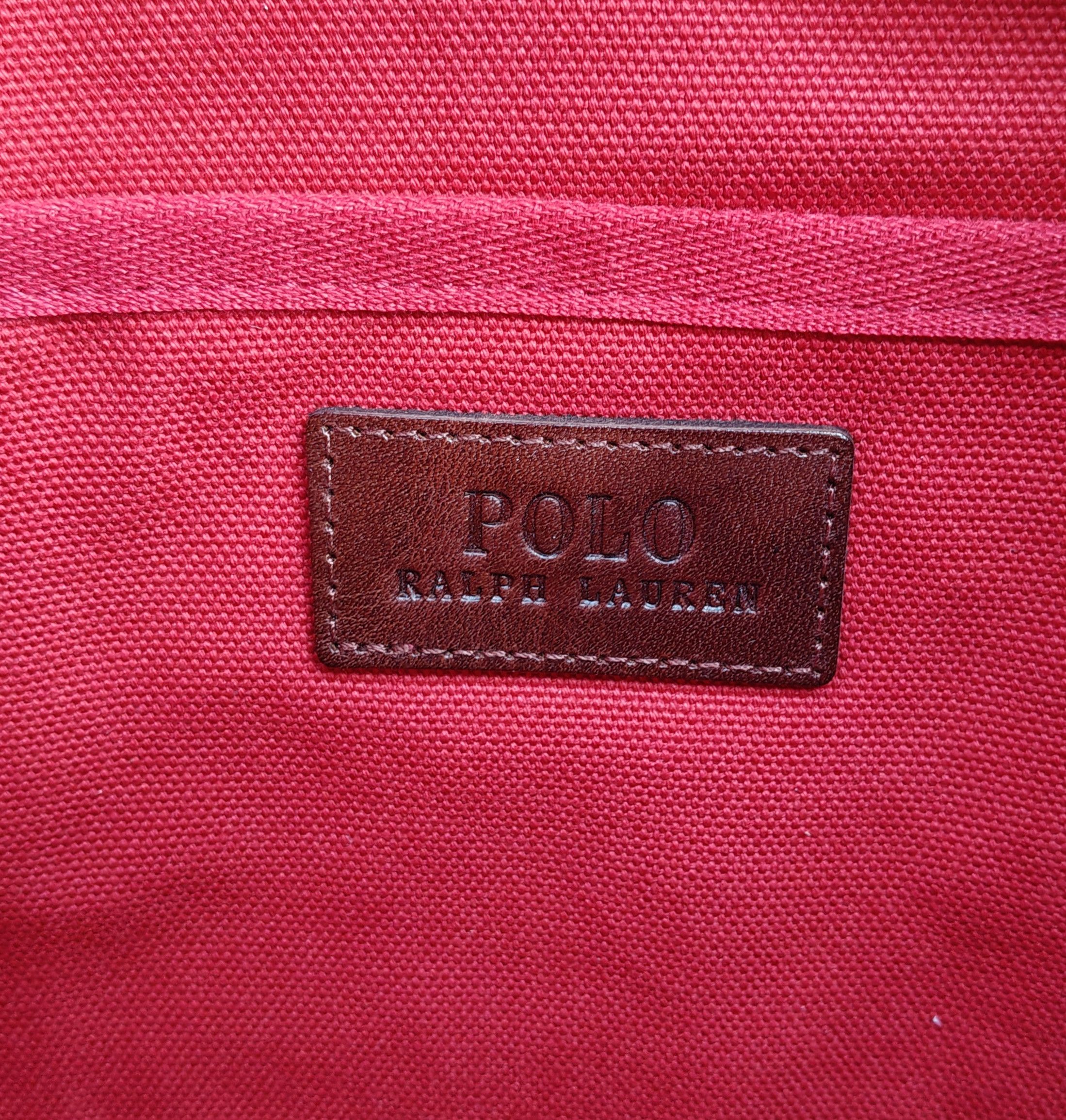 Polo Ralph Lauren Polo Ralph Lauren Canvas Medium Tote Free Shipping FTP/4015 Size ONE SIZE - 10 Thumbnail