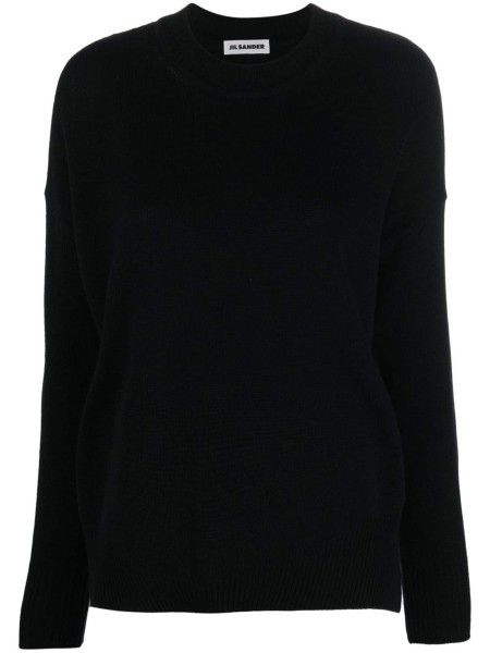 Jil Sander o1s22i1n0125 Oversized crewneck Sweater in Black Size S / US 4 / IT 40 - 1 Thumbnail